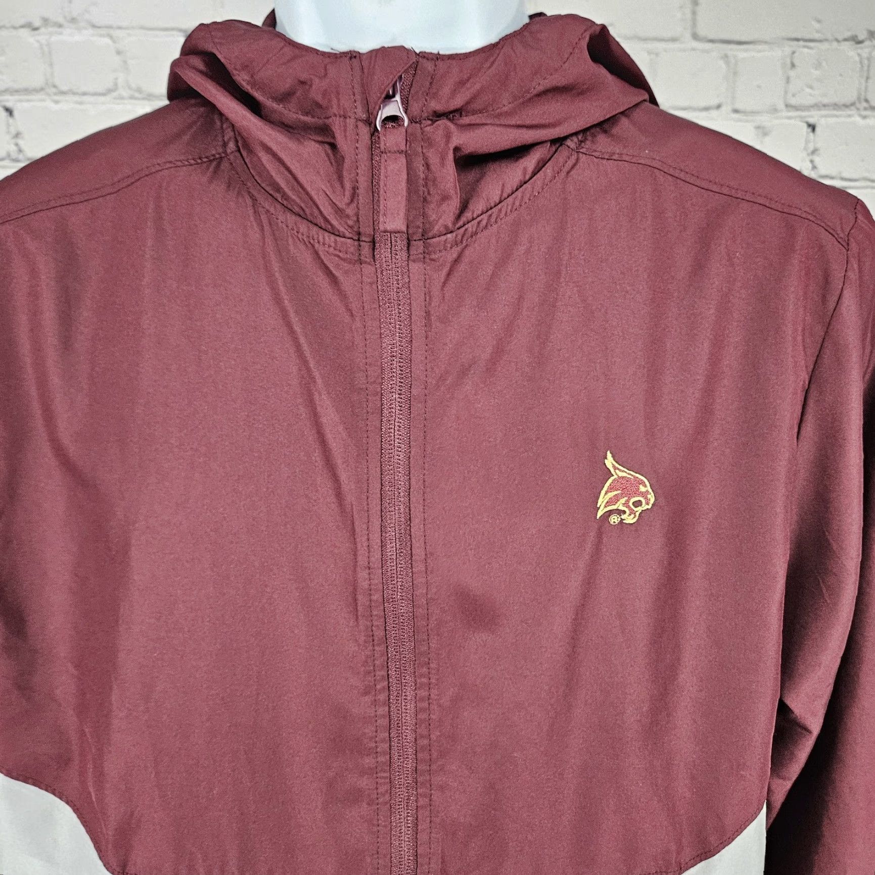 Holloway Texas State University Bobcats Maroon Logo 1/2 Zip Windbreaker Jacket S Shirt? Wait. Size US S / EU 44-46 / 1 - 5 Thumbnail