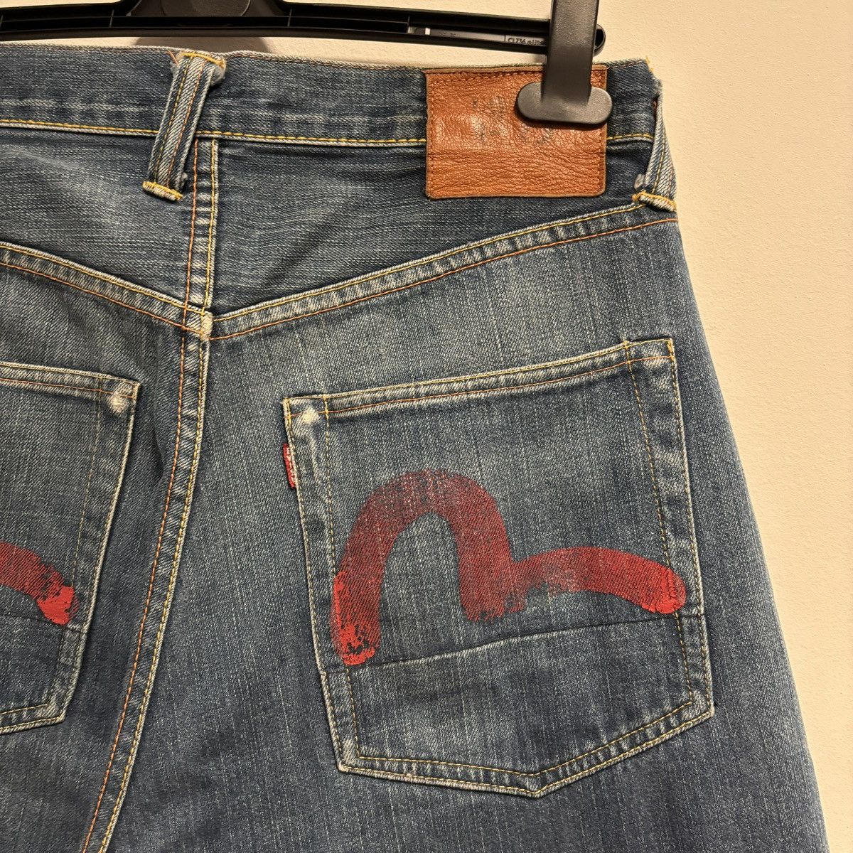 Evisu Vintage Evisu red seagull jeans Size US 31 - 3 Thumbnail