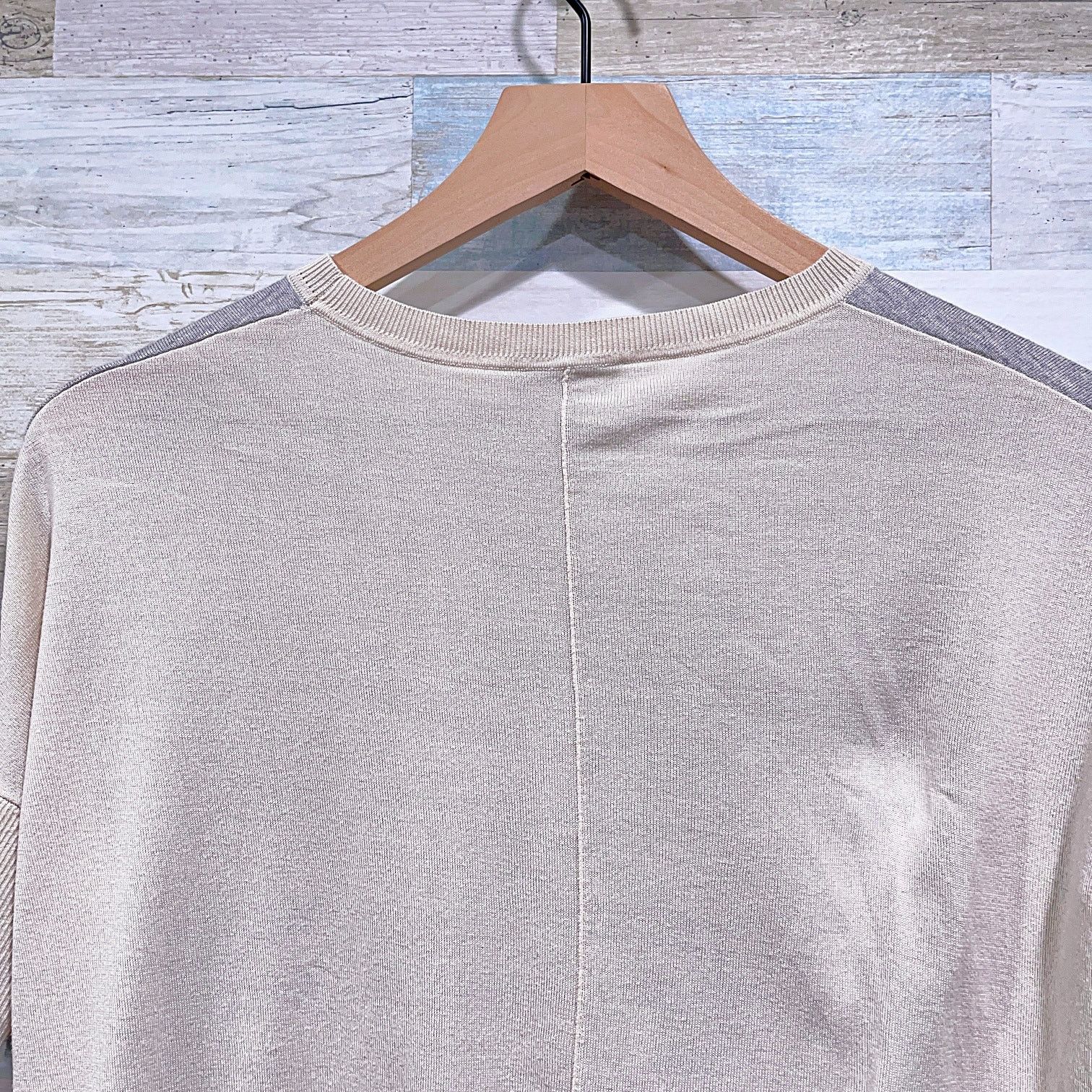 Other Carlisle Silk Cashmere Short Sleeve Sweater Beige Gray Small Size S / US 4 / IT 40 - 4 Thumbnail