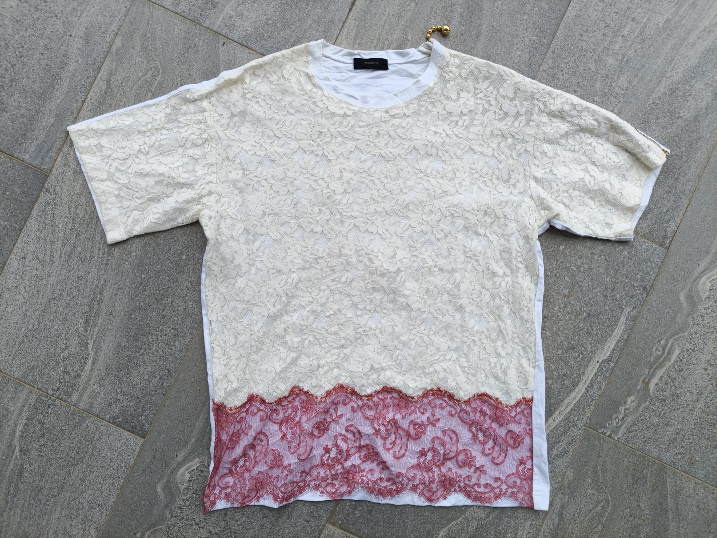Undercover Rare 🔥 Unisex Undercover Jun Takahashi Lace Shirt Size M / US 6-8 / IT 42-44 - 1 Thumbnail