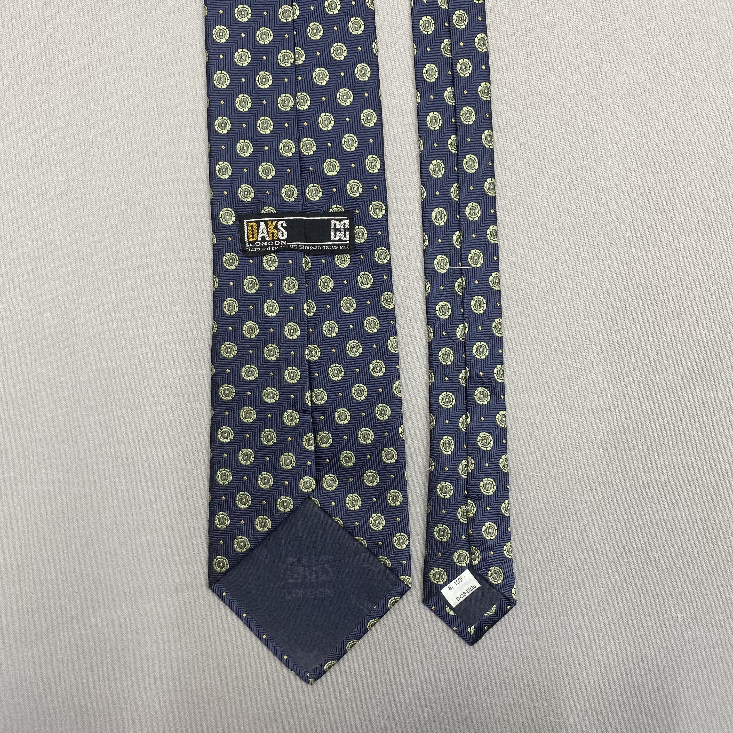 DAKS Vintage Daks SILK Necktie Cravate Pure Silk Neck Tie Size ONE SIZE - 6 Thumbnail