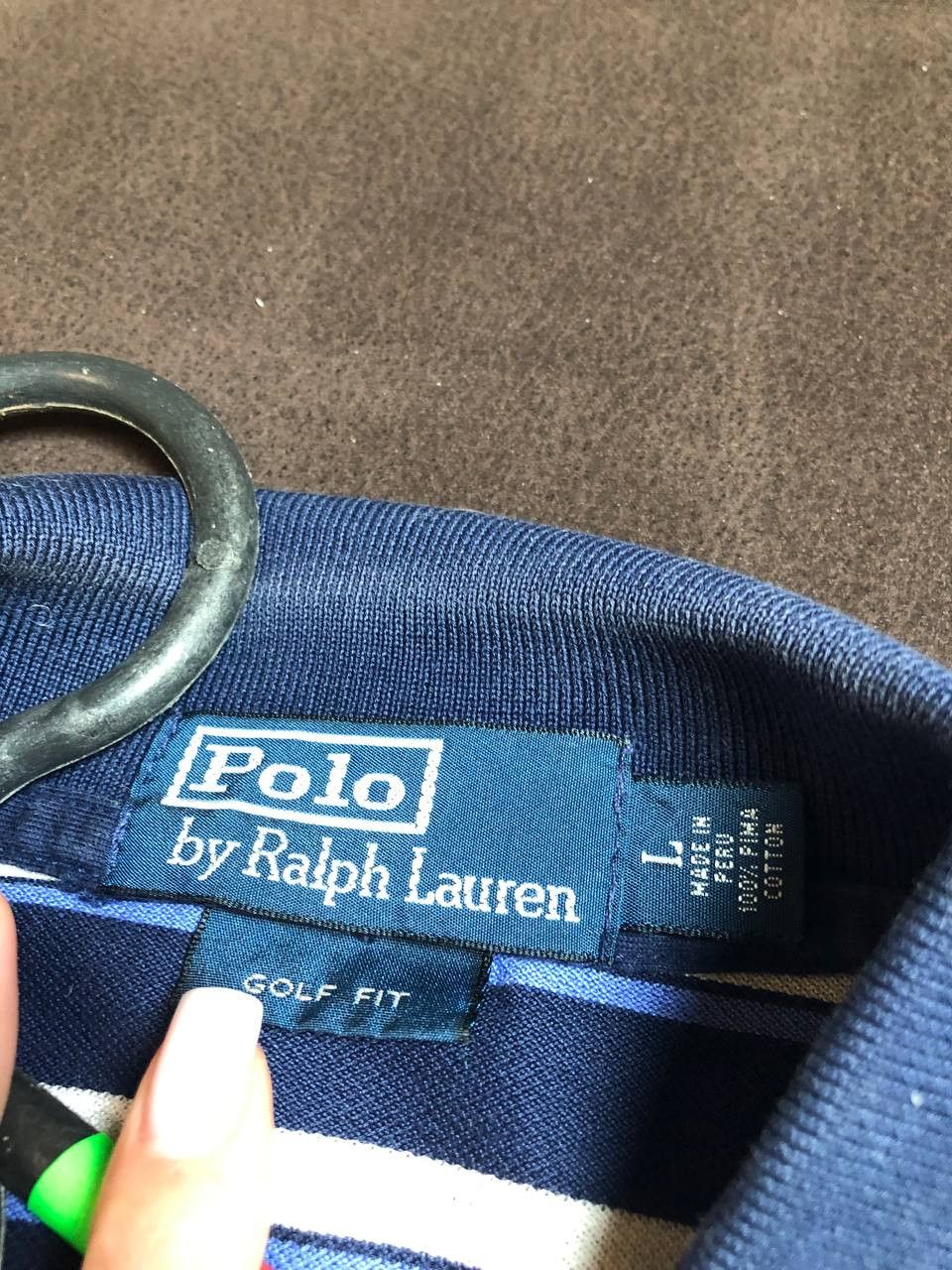 Polo Ralph Lauren POLO RALPH LAUREN GOLF FIT Large Men's Blue Cotton Shirt Size US L / EU 52-54 / 3 - 5 Thumbnail