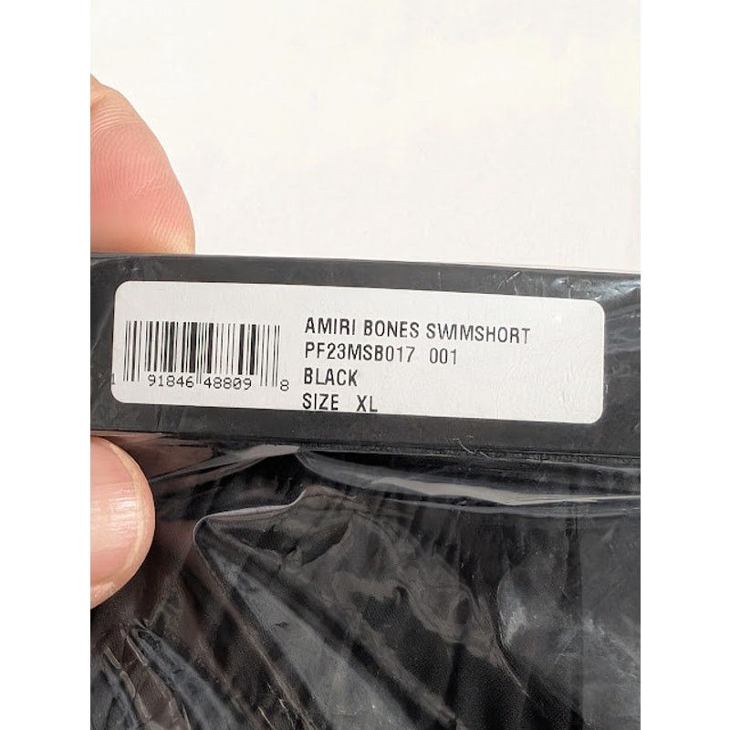Amiri o1rshd1 Bones Swimshort in Black XL Size US 36 / EU 52 - 18 Thumbnail
