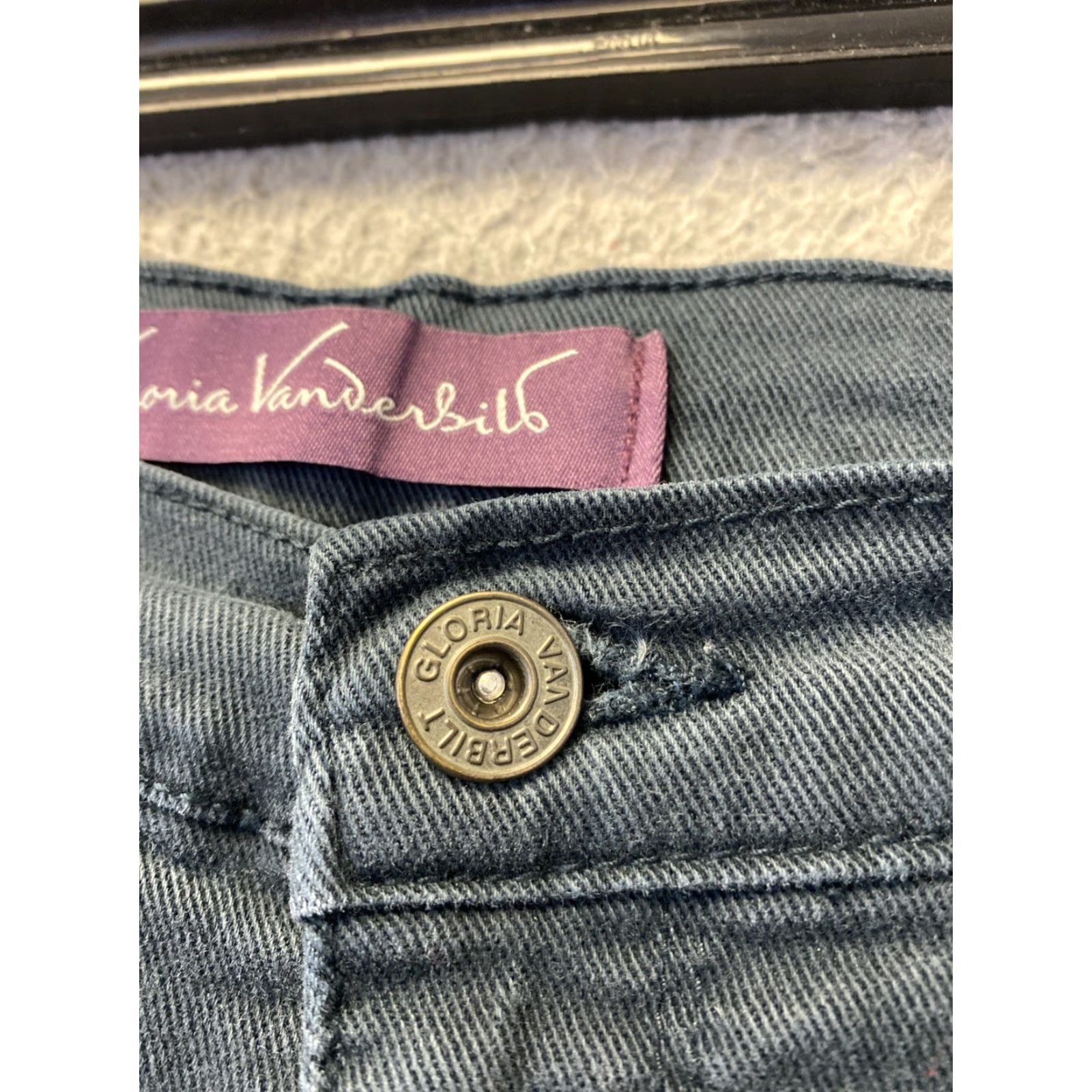 Gloria Vanderbilt Gloria Vanderbilt Jeans Ladies' Size 6 Amanda Denim Dark Green Regular 30in 28in Cotton Spandex Size 28" / US 6 / IT 42 - 3 Thumbnail