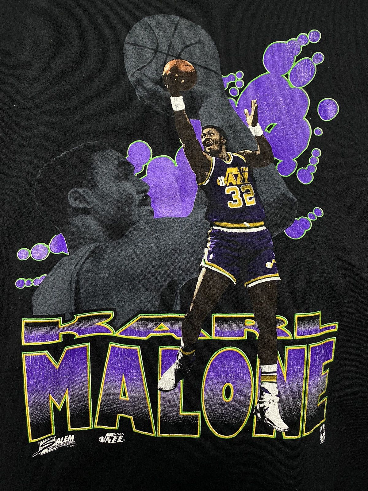 Vintage Vintage 90’s Karl Malone Utah Jazz Shirt Large Size US L / EU 52-54 / 3 - 3 Thumbnail