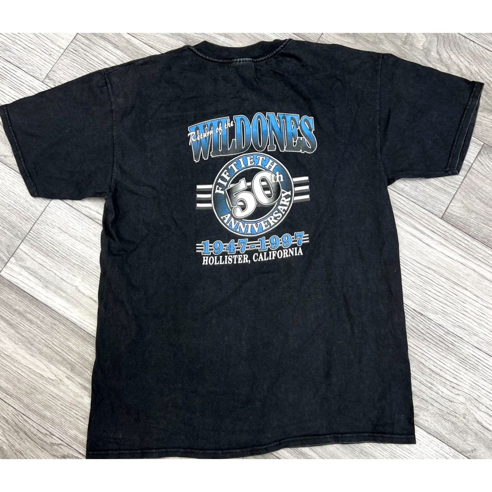 Hanes Vintage Hanes Biker Shirt Men's XL Black 1990s Graphic Tee Size L Size US L / EU 52-54 / 3 - 2 Thumbnail