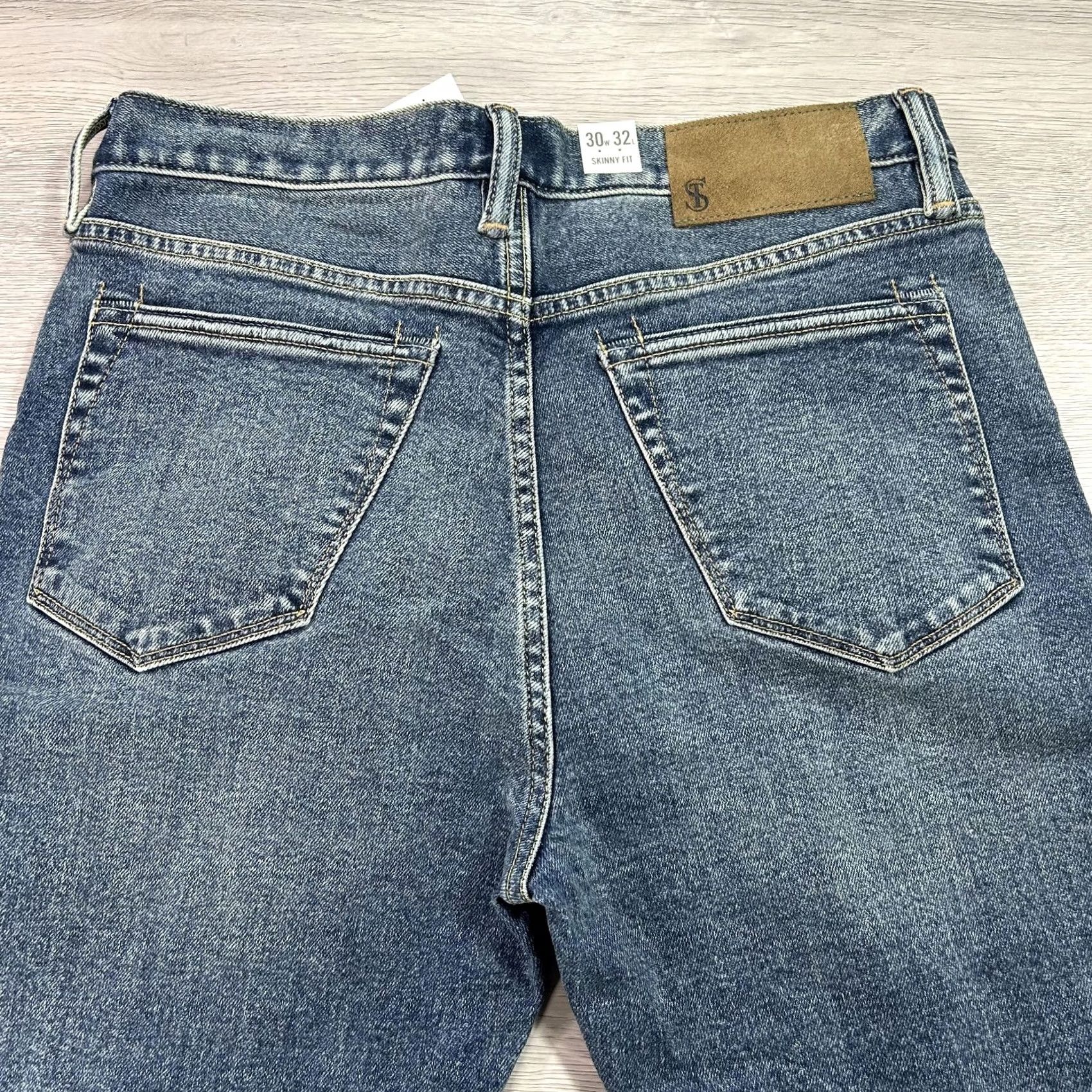Todd Snyder Todd Snyder Jeans Mens 30x32 Medium Indigo Skinny Fit Stretch 5 Pocket Denim NEW Size US 30 / EU 46 - 4 Thumbnail