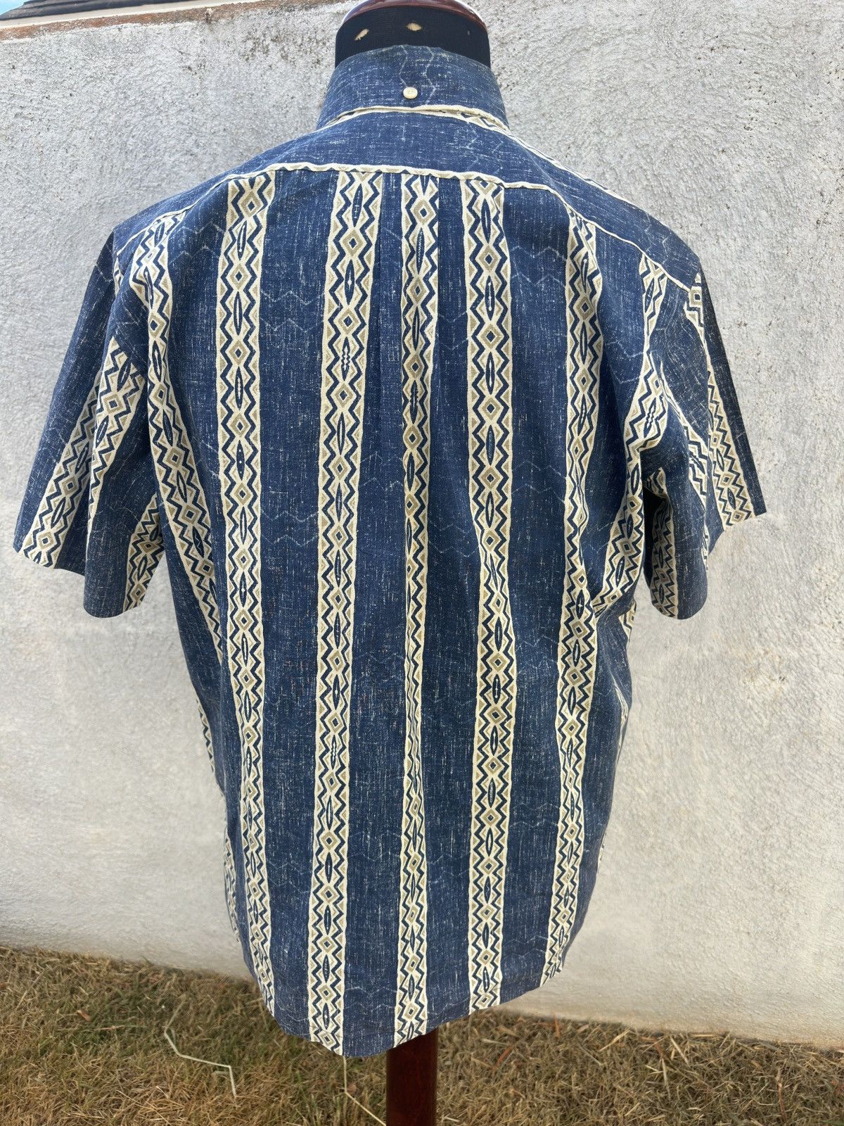 Reyn Spooner Reyn Spooner Hawaiian Print Blue/Beige Men's Medium Size US M / EU 48-50 / 2 - 2 Thumbnail
