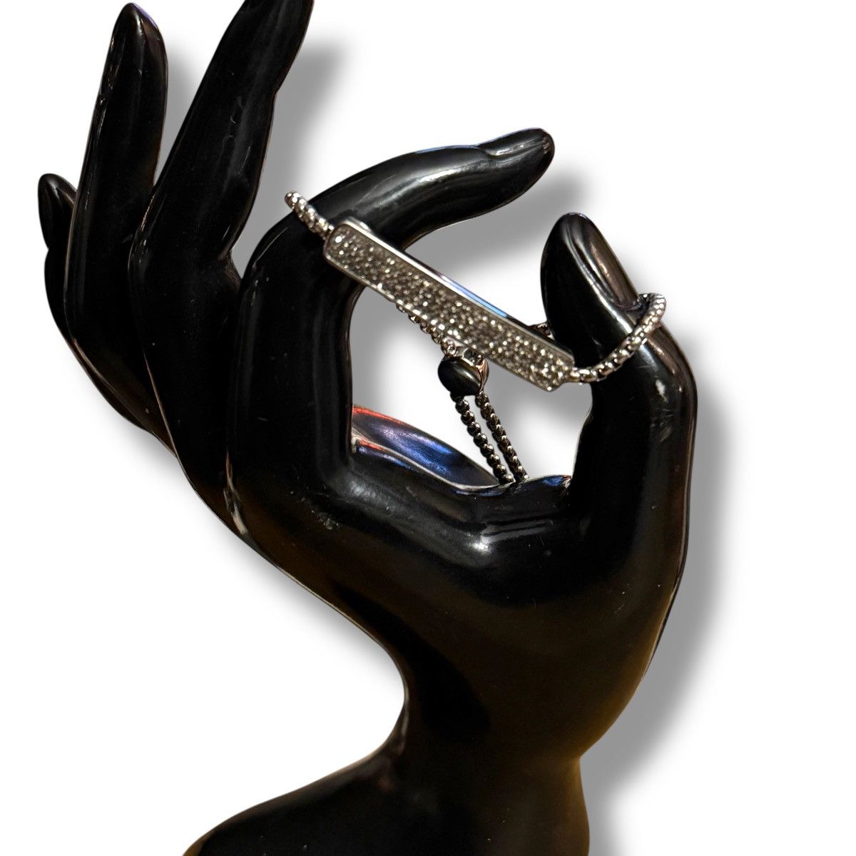 Other Stainless Steel pave bar bolo bracelet Size ONE SIZE - 2 Thumbnail