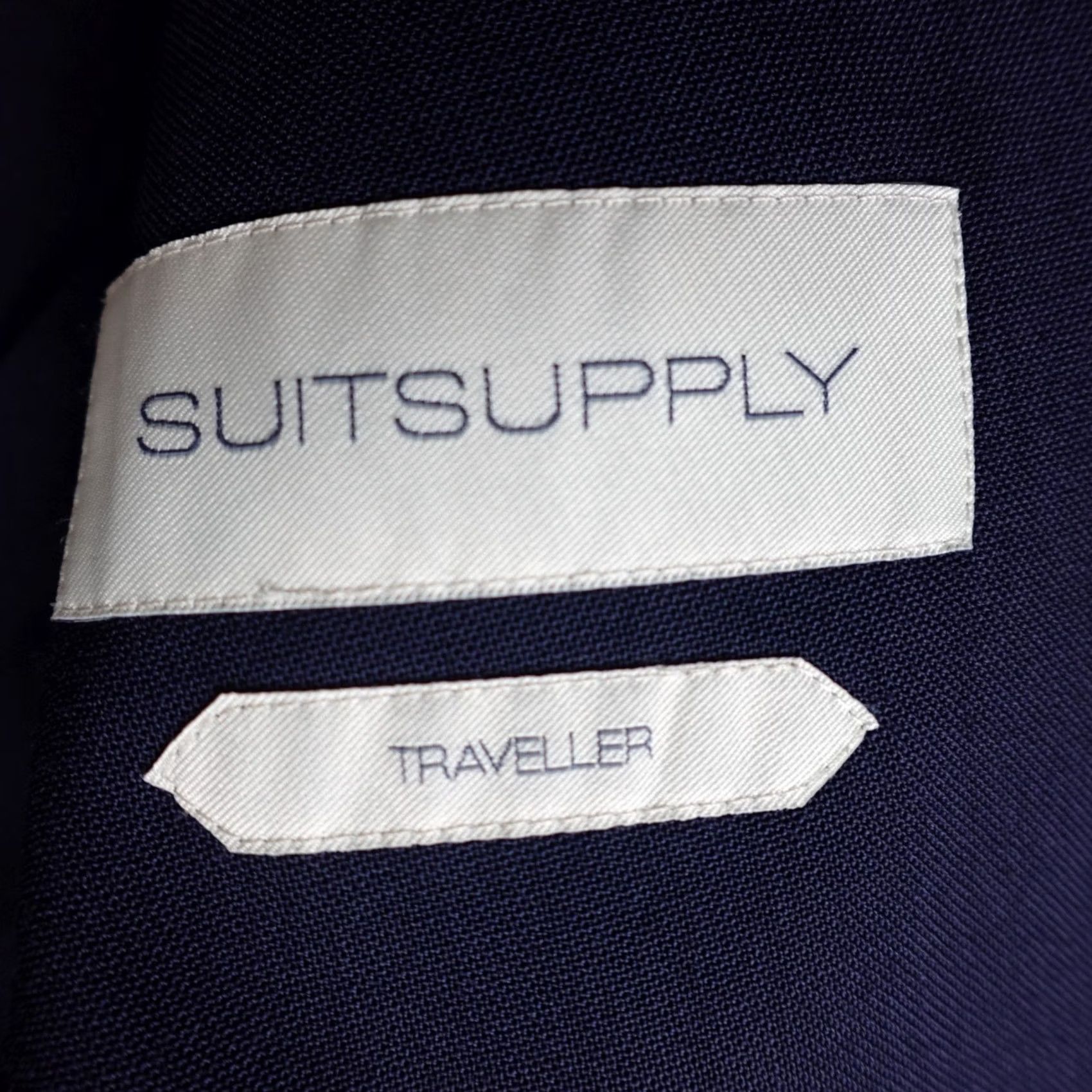 Suitsupply Suitsupply Sport Coat Jacket 46R Blue Wool Notch Lapel Single-Breasted 2-Button Front - Tuxedo Style Mens Regular Vintage: No Size 46R - 2 Thumbnail
