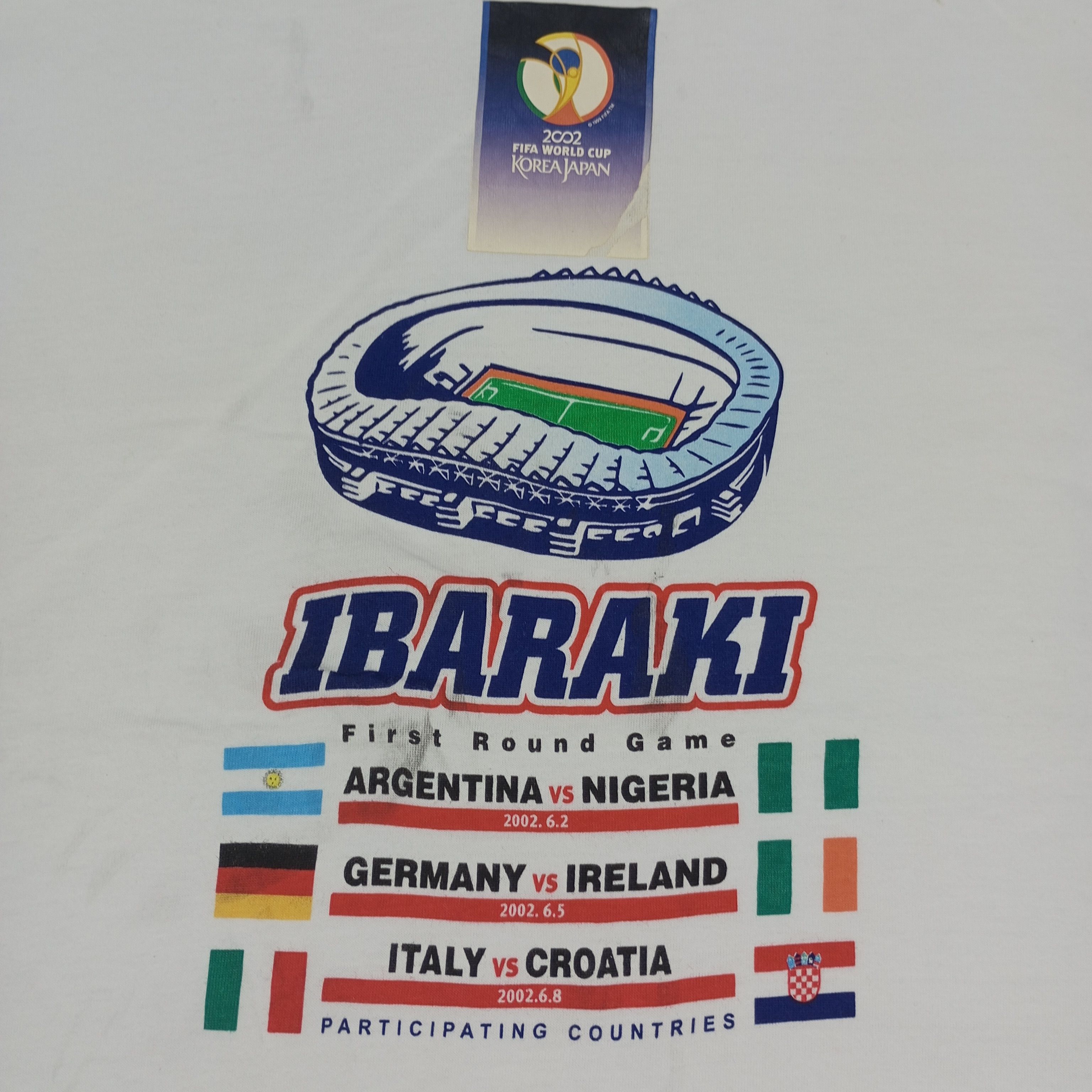 Vintage 2002 Fifa World Cup Korea Japan Promo Style Tshirt Size US L / EU 52-54 / 3 - 2 Thumbnail