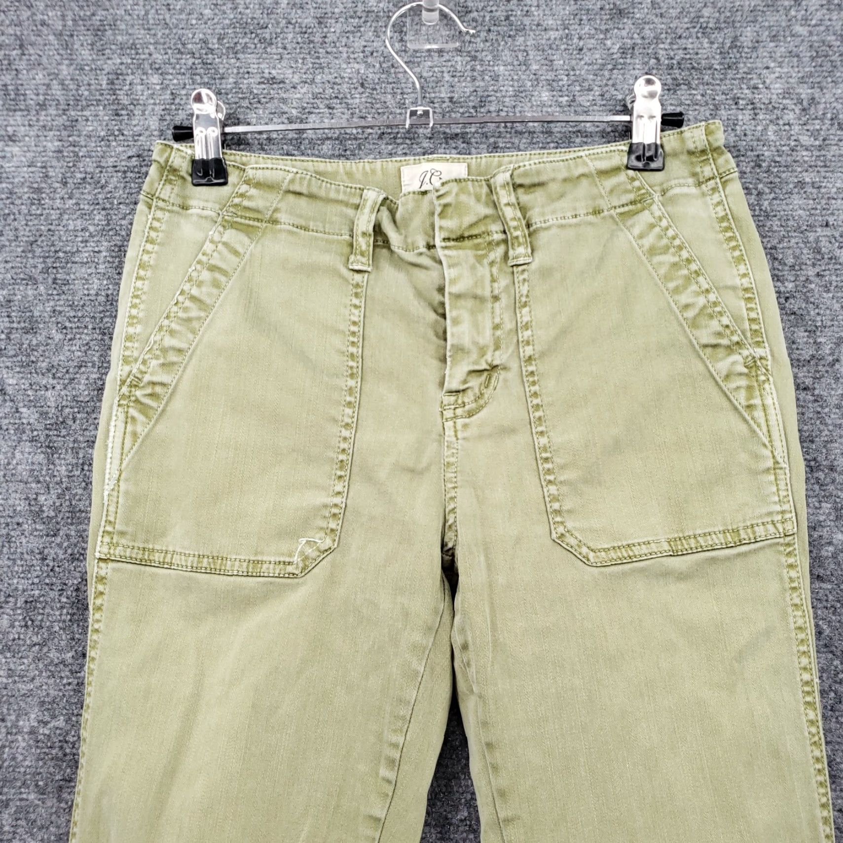 J.Crew J.Crew Pants Womens 26 Green Ankle Mid-Rise Skinny Front Zip Casual Size 26" / US 2 / IT 38 - 6 Thumbnail