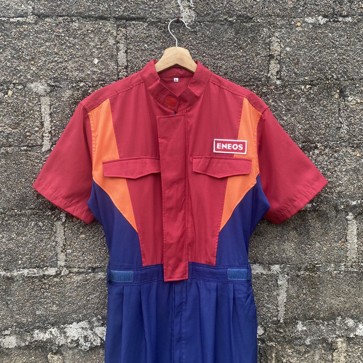 Japanese Brand Vintage Japan Jdn Eneos Oil Jumpsuit Coveralls Short Sleeve Size US 34 / EU 50 - 4 Thumbnail