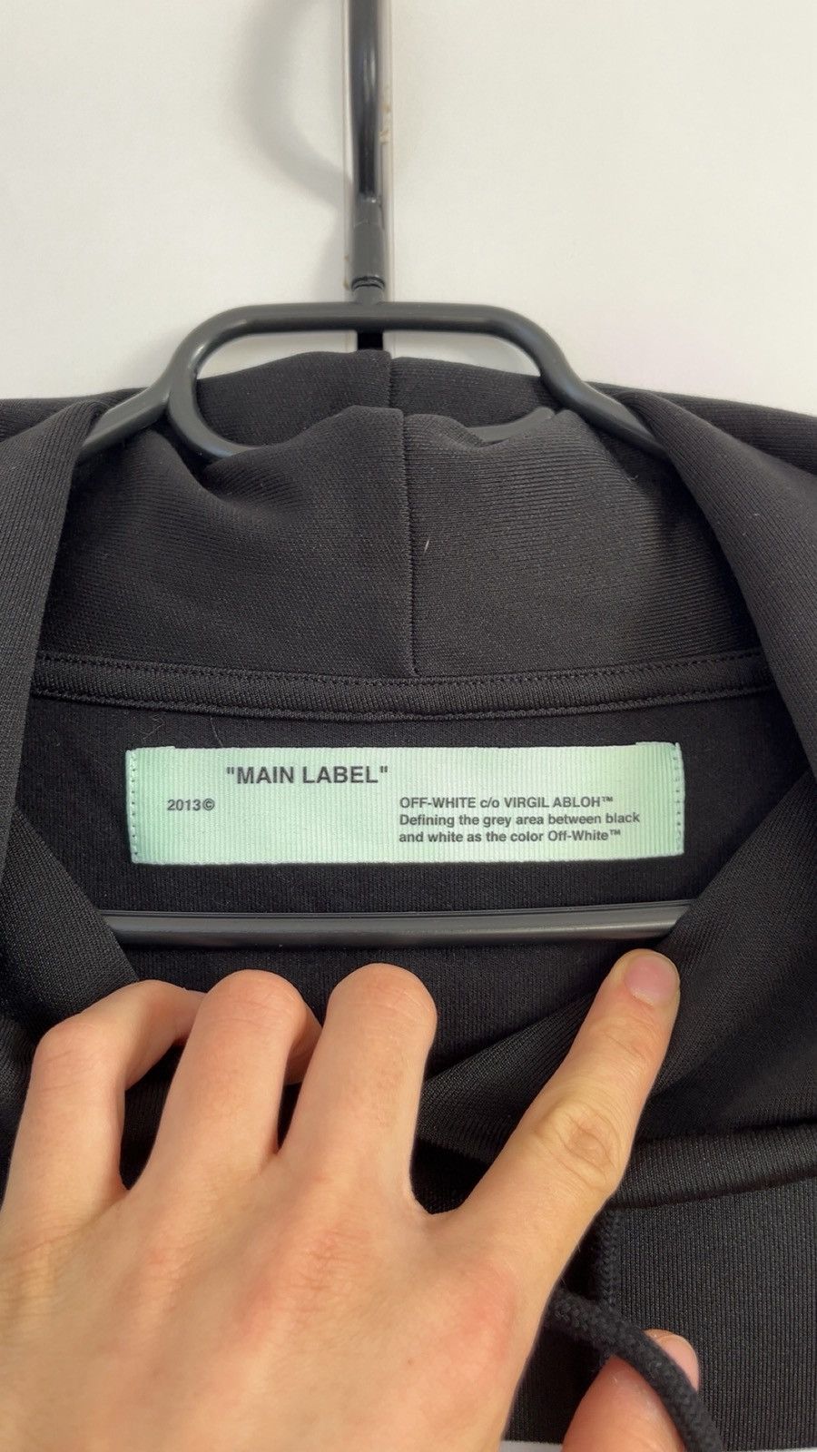 Off-White Off-White "I JUST WAS THINKING" Varsity Logo Hoodie Size US L / EU 52-54 / 3 - 8 Thumbnail