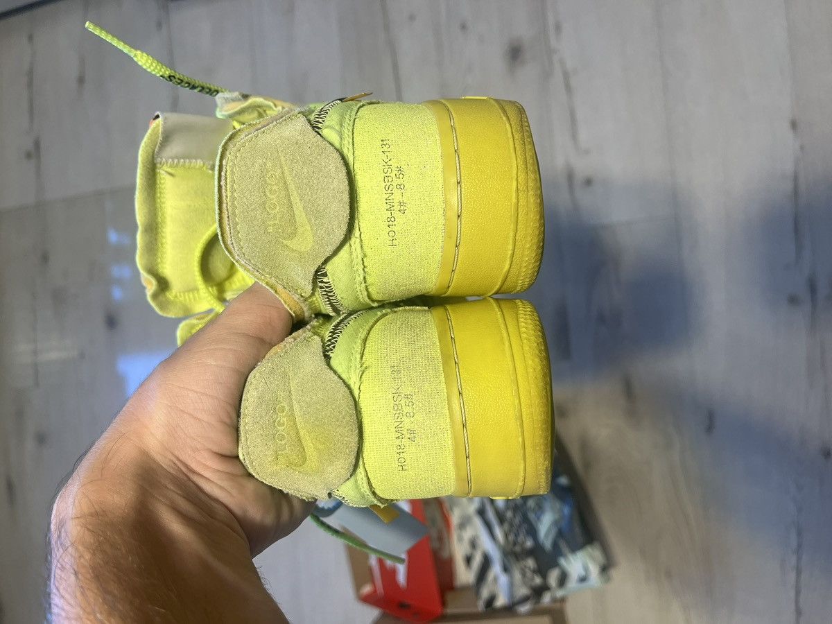 Nike × Off-White Nike x Off White AF1 ‘Volt’ Size US 6.5 / EU 39-40 - 11 Thumbnail