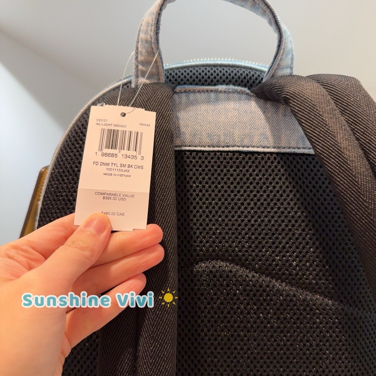 Coach NWT Coach Taylor Small Backpack Loved Denim cef27 Indigo Size ONE SIZE - 5 Thumbnail
