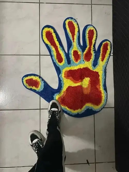Other 3D Handmade Infra Red Palm Soft Rug Size ONE SIZE - 2 Thumbnail