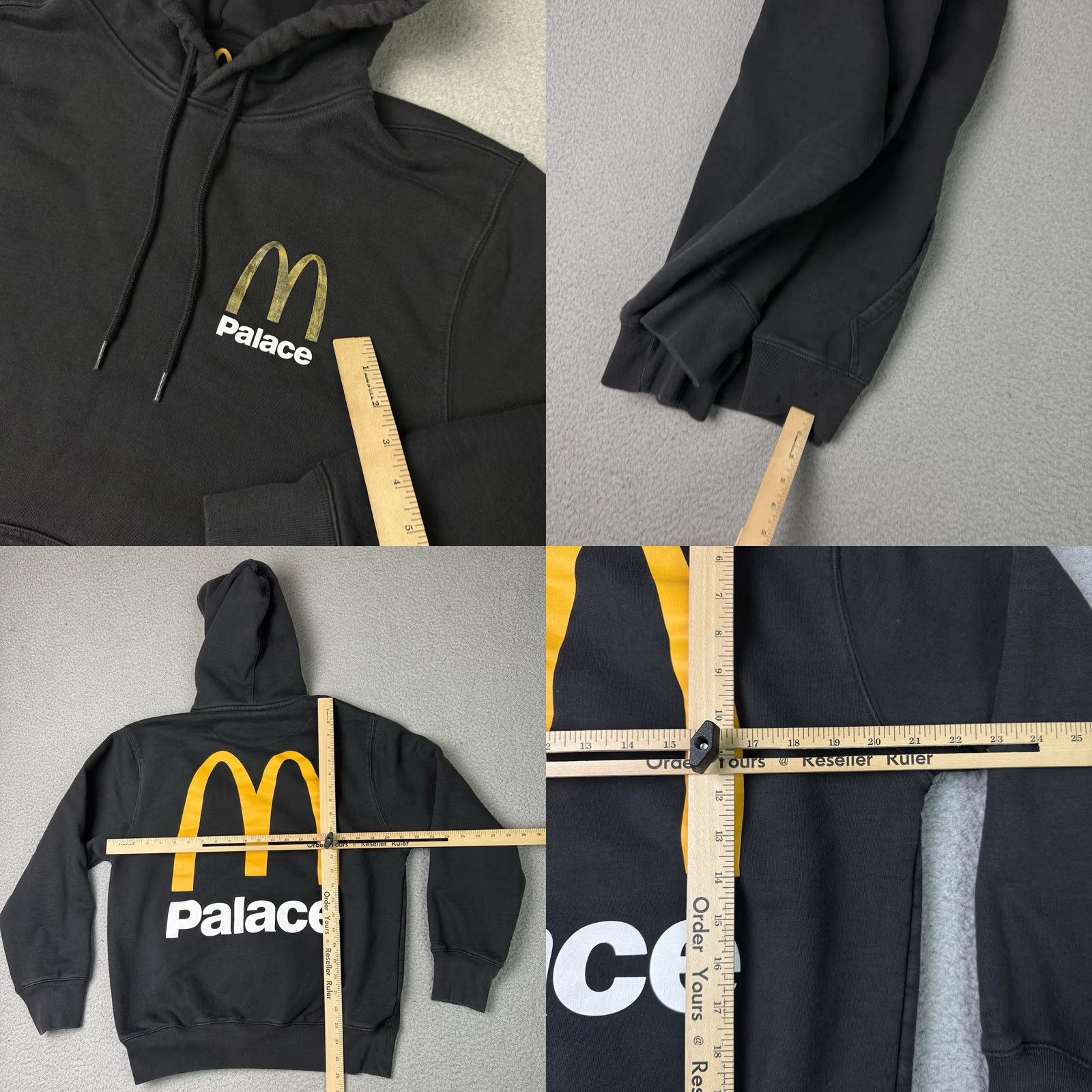 Palace Palace McDonalds Sweatshirt Hoodie Mens L Black Graphic Print Logo Pullover Crew Neck Hooded Skateboarding Jacket Type: Hoodie Size US L / EU 52-54 / 3 - 8 Thumbnail
