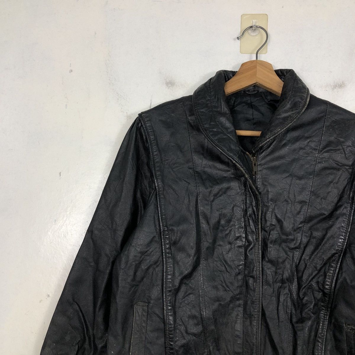 Japanese Brand 📌Vintage Biker Leather Jacket Partina Issey Miyake Size US M / EU 48-50 / 2 - 9 Thumbnail
