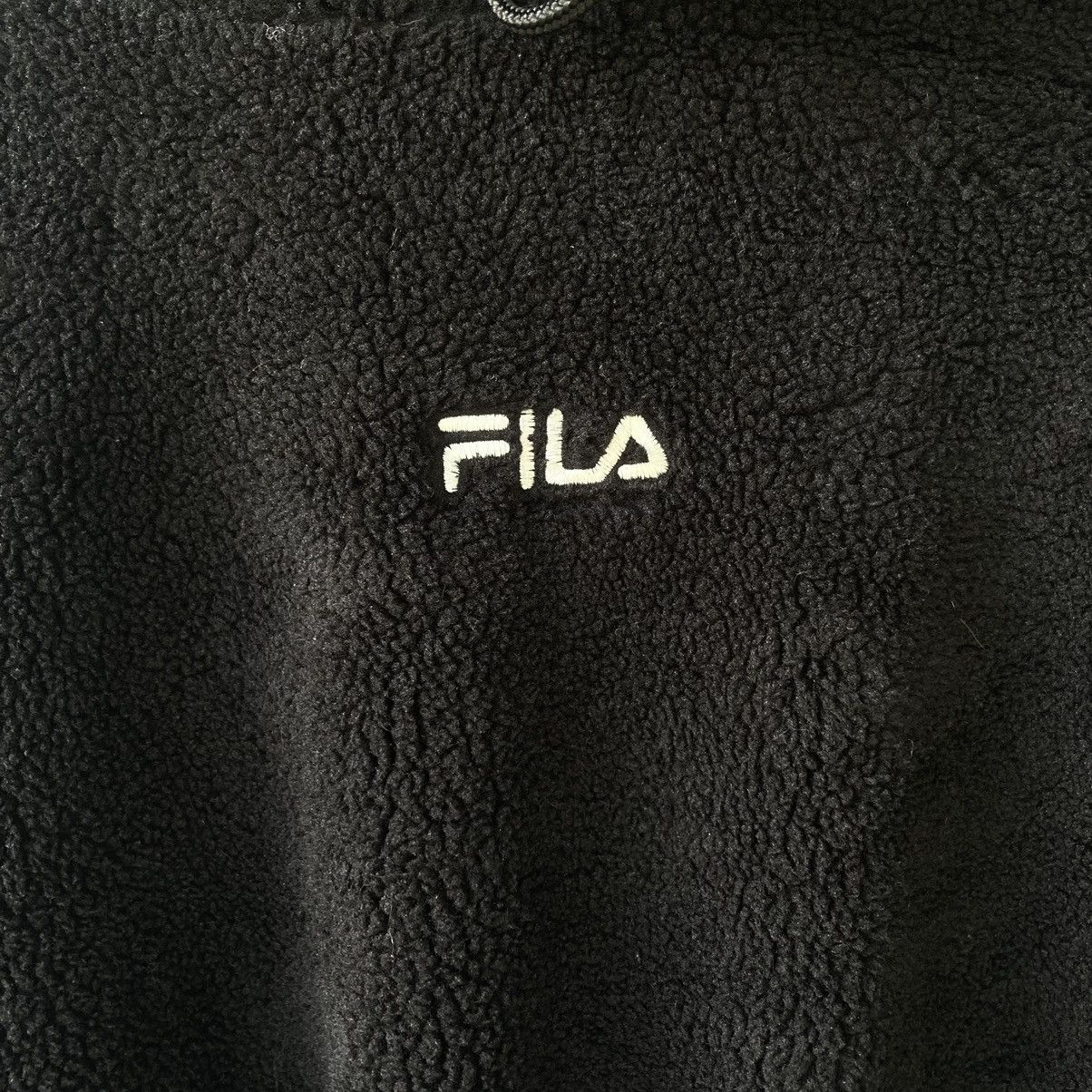 Fila Vintage Fila Crop Top Fleece Hoodie Size M / US 6-8 / IT 42-44 - 2 Thumbnail