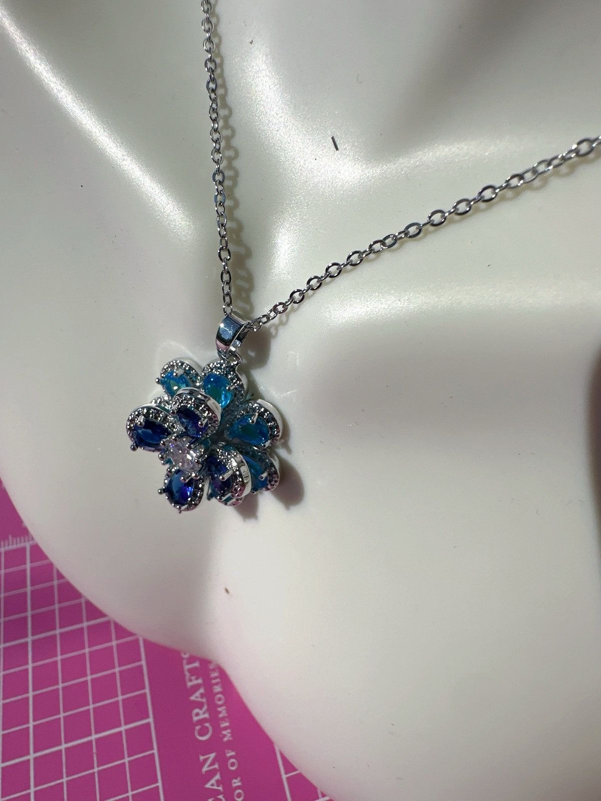 Nine West Nine West 925 sterling silver necklace earrings Set crystal Size ONE SIZE - 3 Thumbnail