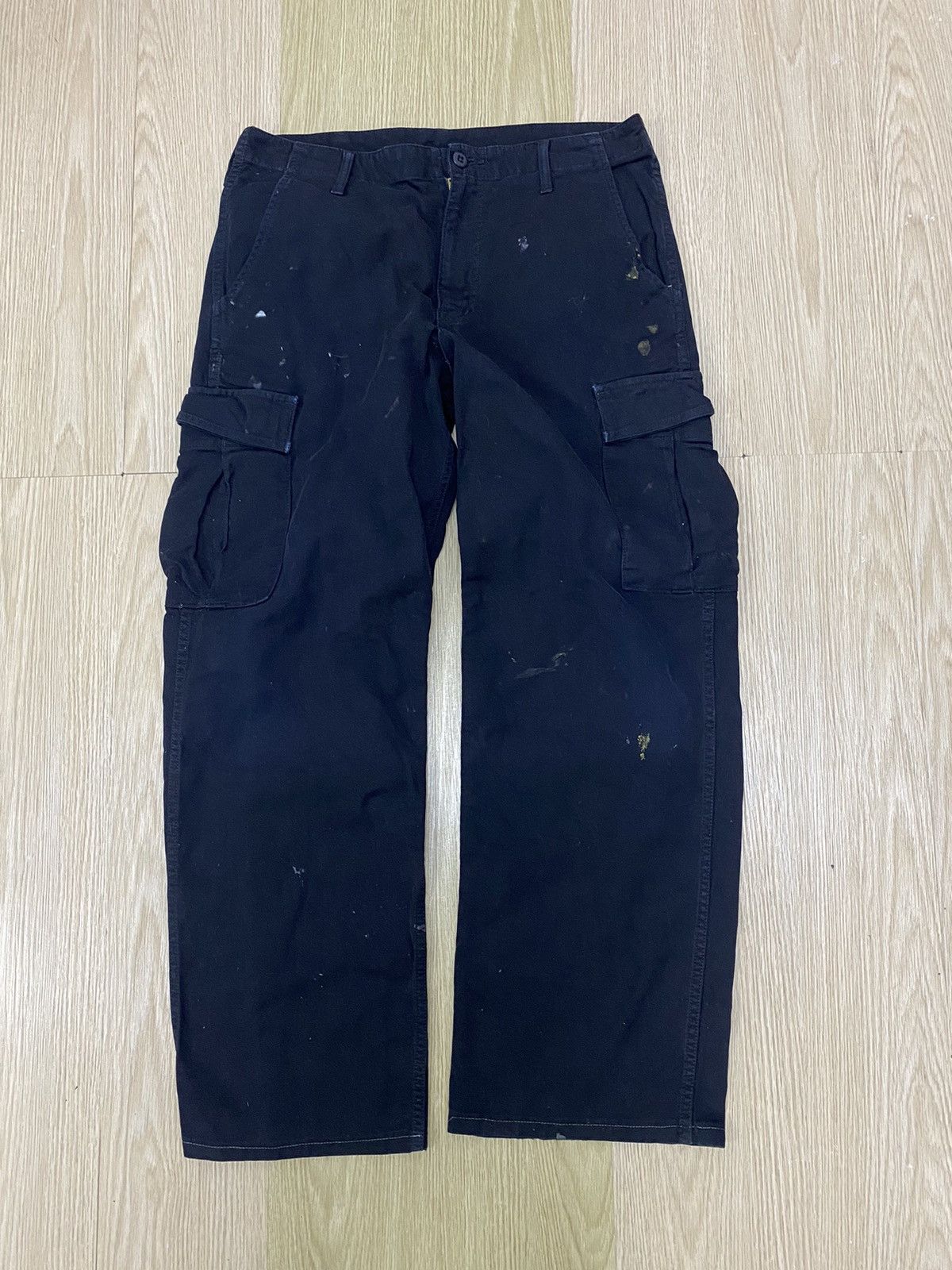 image of Vintage Carhartt Paint Splitter Cargo Pant in Black, Men's (Size 34)