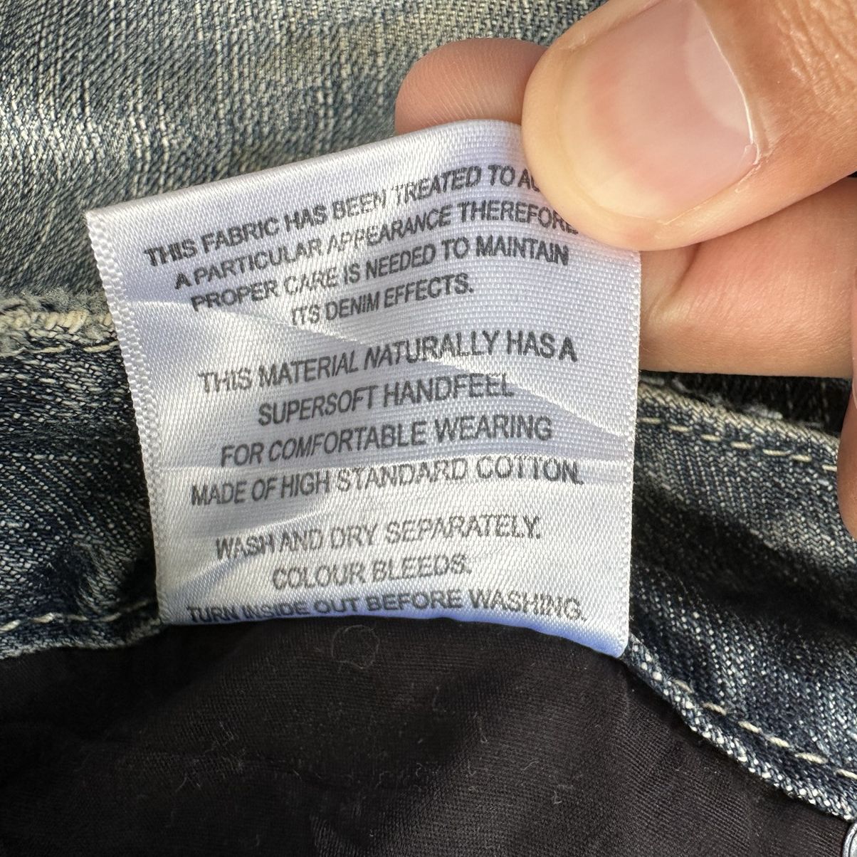 Japanese Brand 🔥W34x28 Vintage Lee Faded Denim Jean Pant Size US 34 / EU 50 - 10 Thumbnail