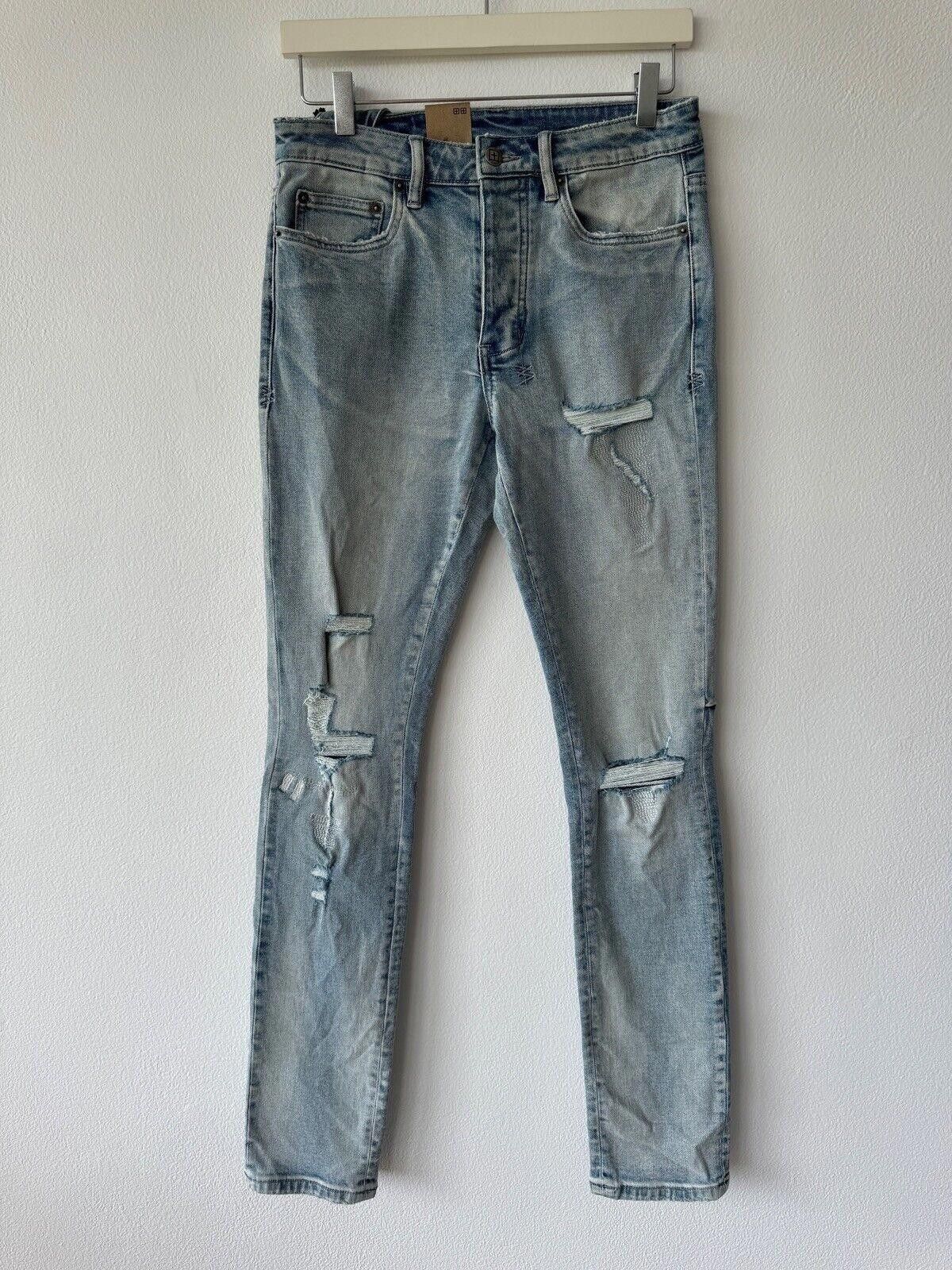 Ksubi new Ksubi mens denim jean chitch 29 slim punk blue trashed Size US 29 - 1 Thumbnail