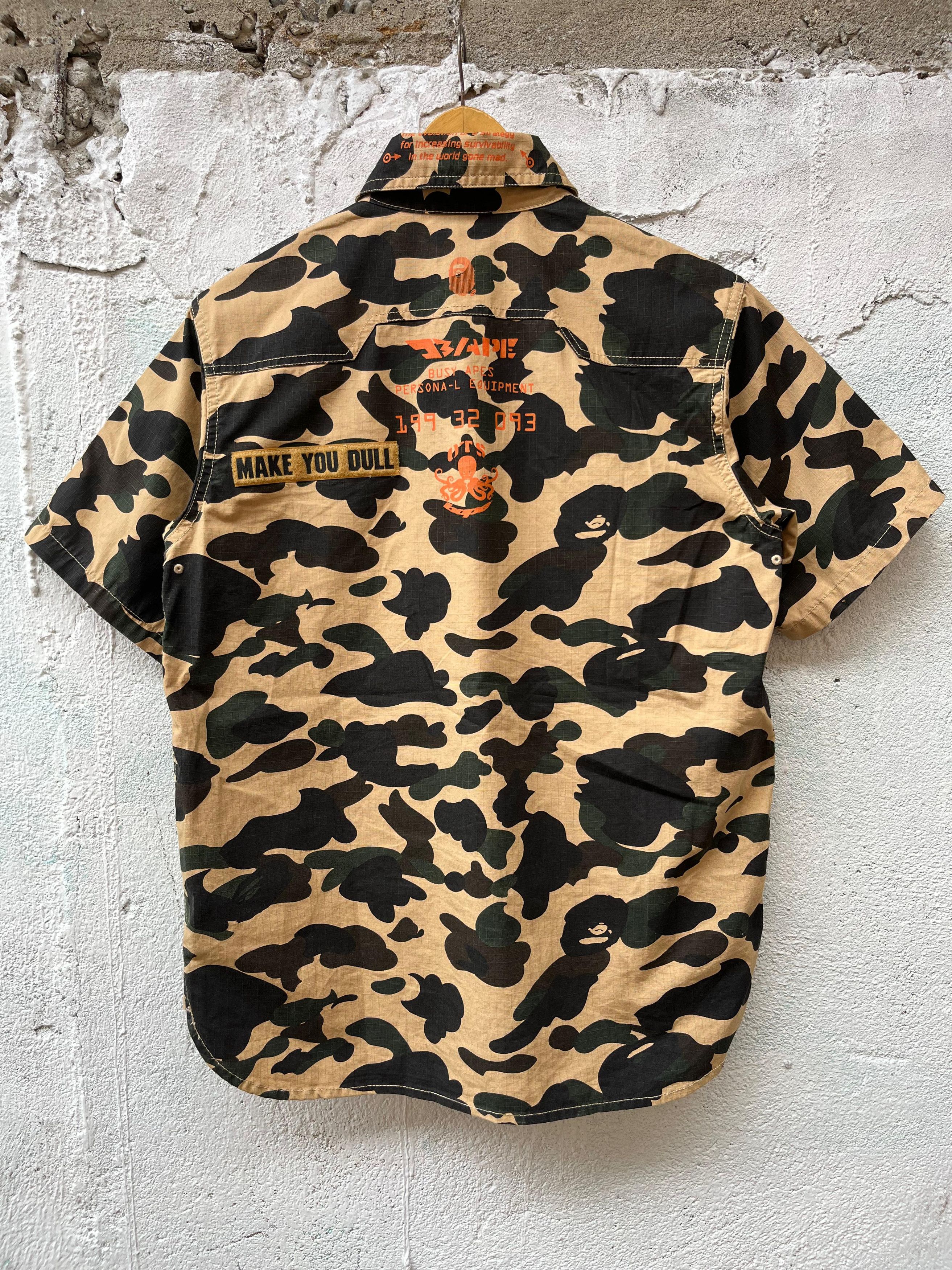 Bape A Bathing Ape Button Up Camoflauge Shirt Size US M / EU 48-50 / 2 - 2 Thumbnail