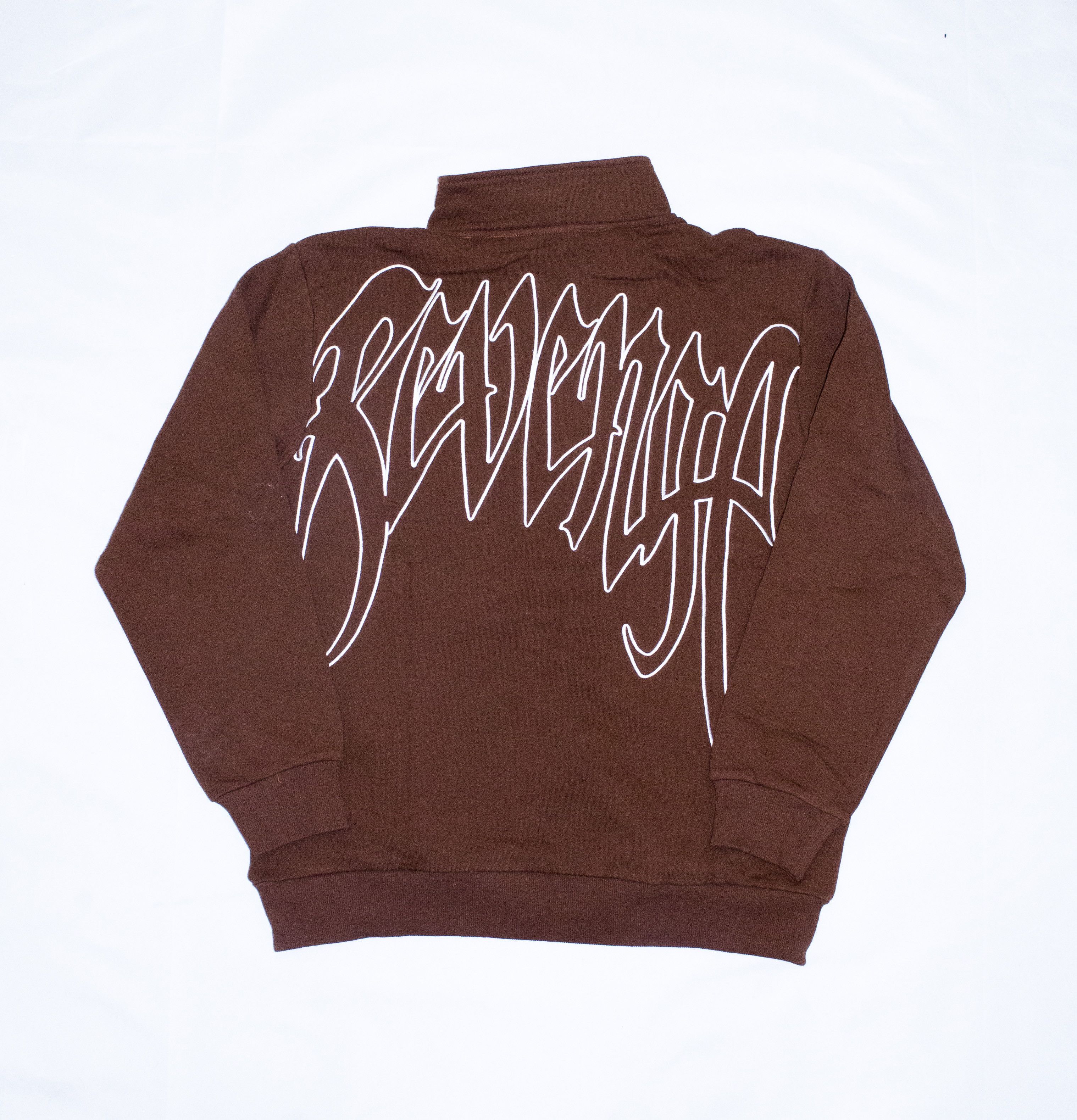 Revenge Revenge Embroidered Zip Up Sweater Brown Medium Size US M / EU 48-50 / 2 - 2 Thumbnail