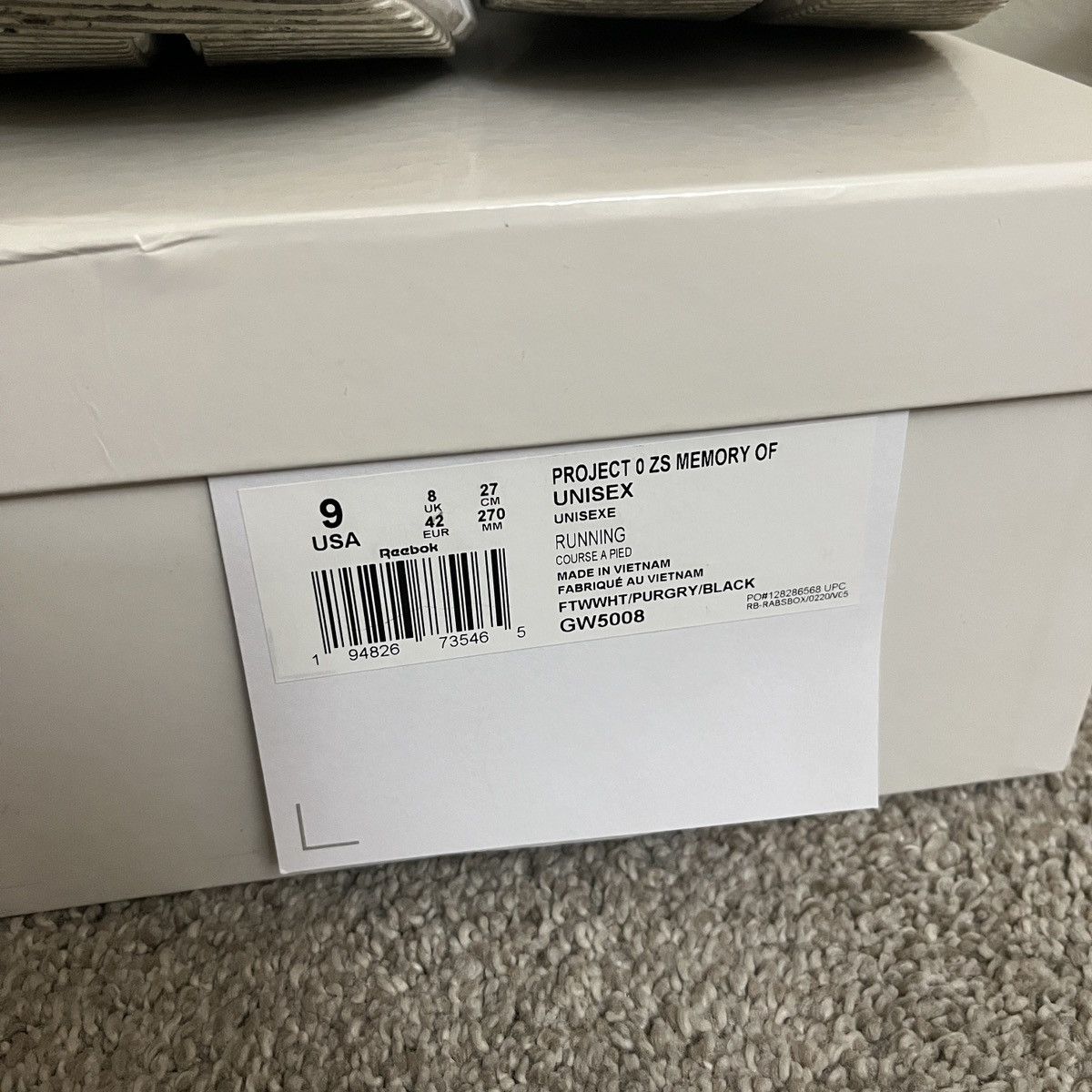 Maison Margiela × Reebok Reebok Zig 3D Storm Maison Margiela Memory Of White Size US 9 / EU 42 - 6 Thumbnail