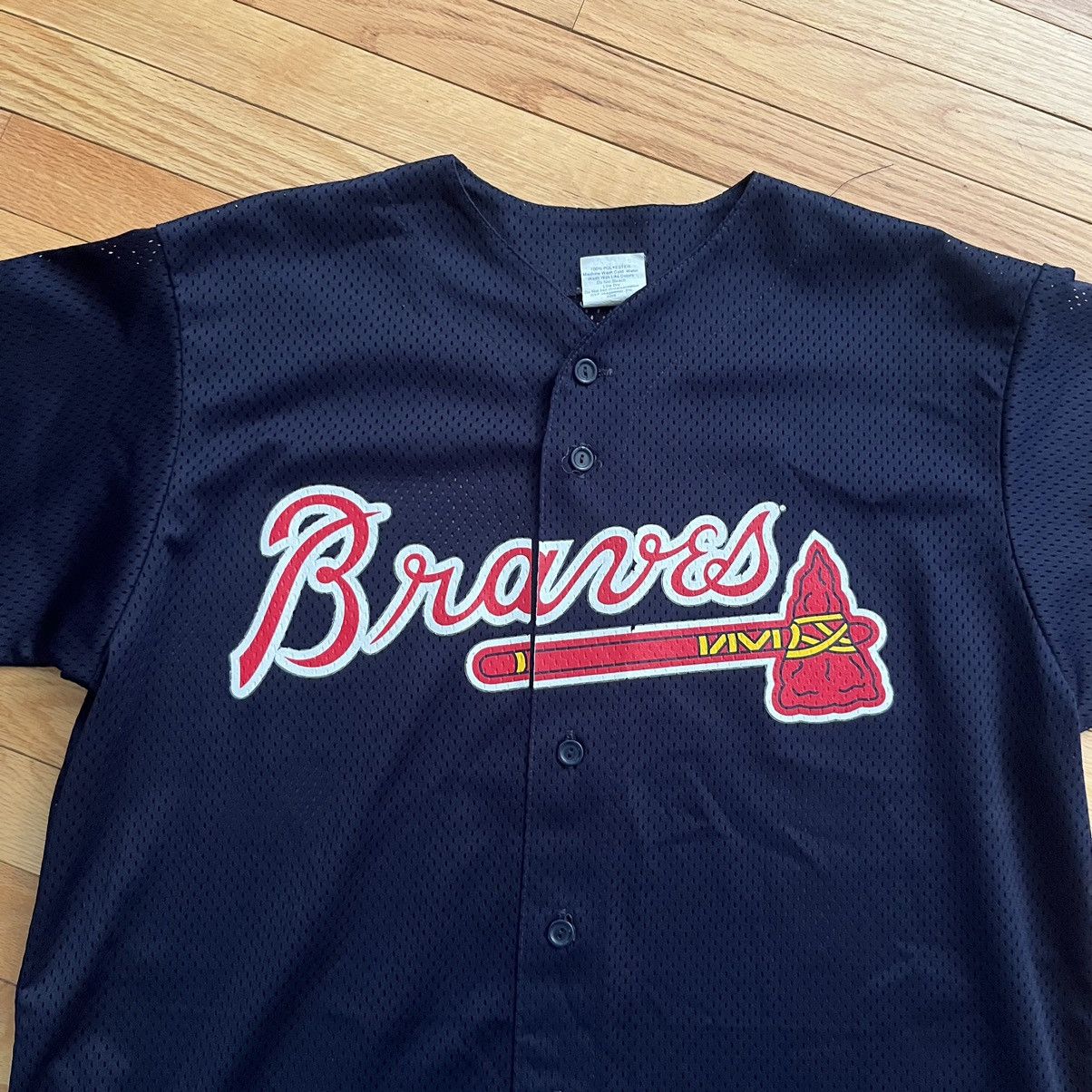 MLB × Majestic × Vintage VTG MLB Atlanta Braves Jersey Size US L / EU 52-54 / 3 - 2 Thumbnail