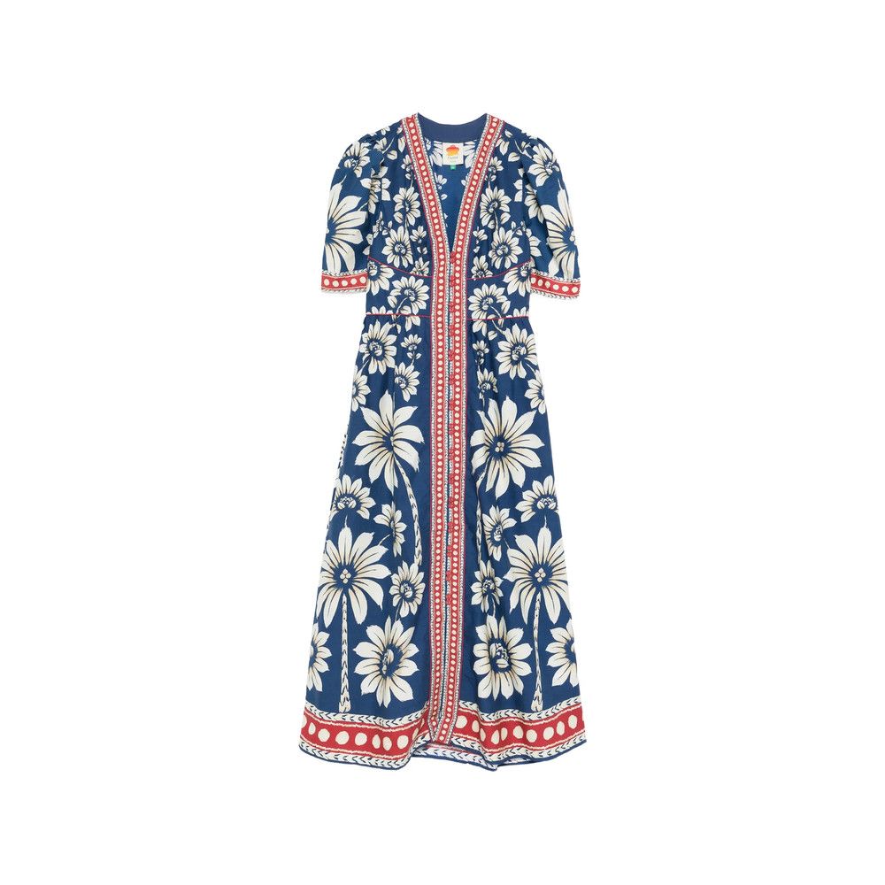 Farm Rio Farm Rio BLUE Dresses - Day Dresses Size S / US 4 / IT 40 - 1 Thumbnail