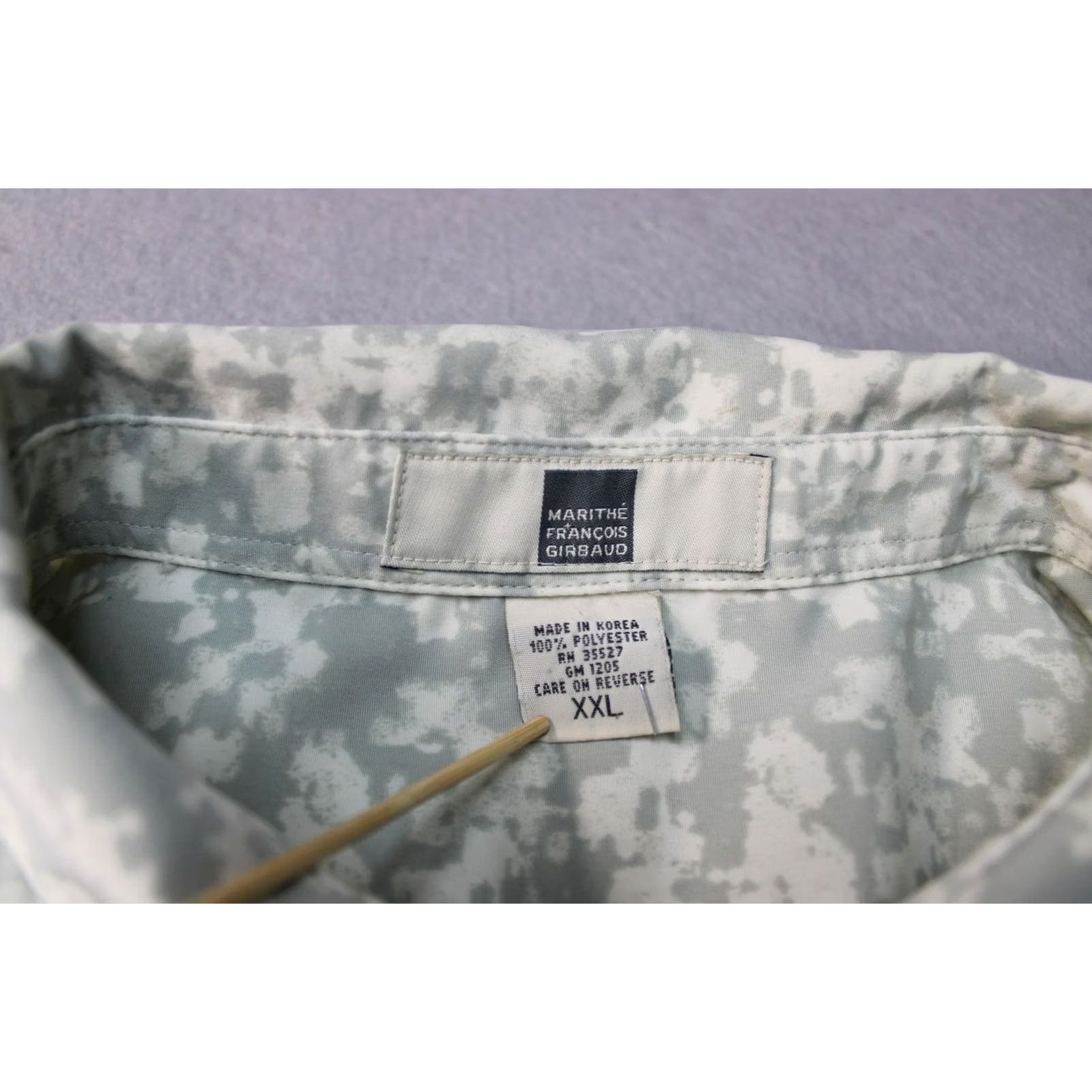 Vintage VINTAGE Marithe François Girbaud Shirt Mens 2XL Digital Camo Button Up Polyester Pocket Size US XXL / EU 58 / 5 - 4 Thumbnail