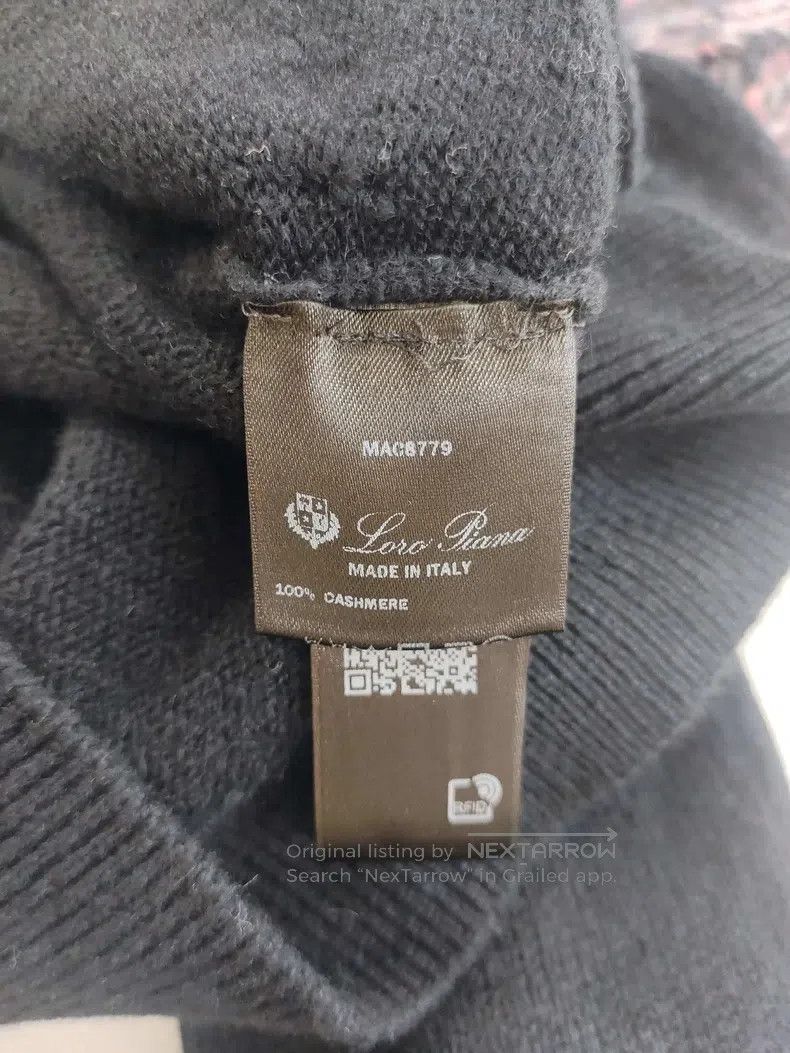 Loro Piana Loro Piana Black Irregular Cashmere Sweater Size XS / US 0-2 / IT 36-38 - 4 Thumbnail
