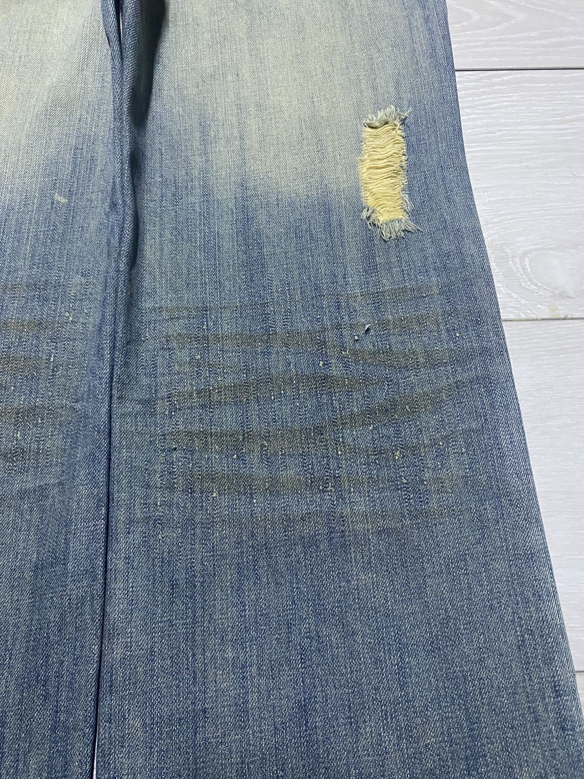 Number (N)ine Vintage Japanese Brand Midas Mud Wash Baggy Wide Leg Size US 32 / EU 48 - 10 Thumbnail