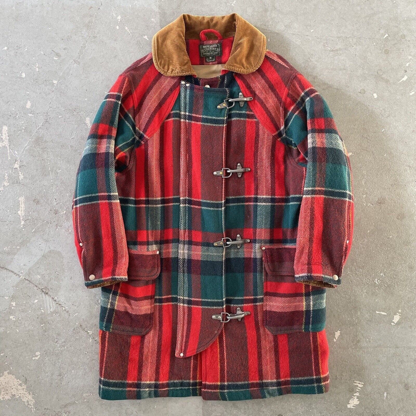 image of Polo Ralph Lauren x Vintage Polo Country Ralph Laurent Fireman Barn Coat Small in Red, Men's