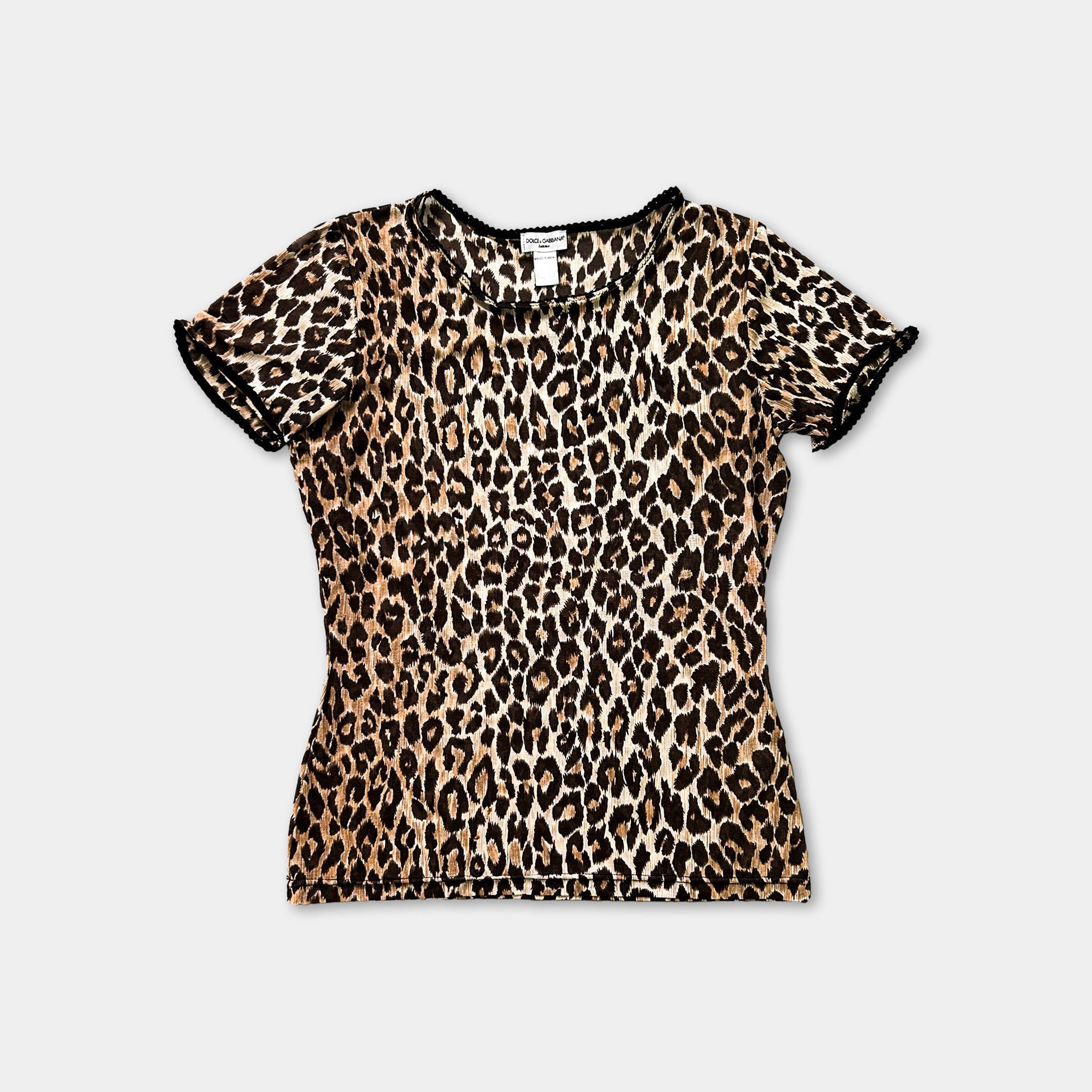 Dolce & Gabbana Dolce & Gabbana Animal Print Tee Size M / US 6-8 / IT 42-44 - 1 Thumbnail