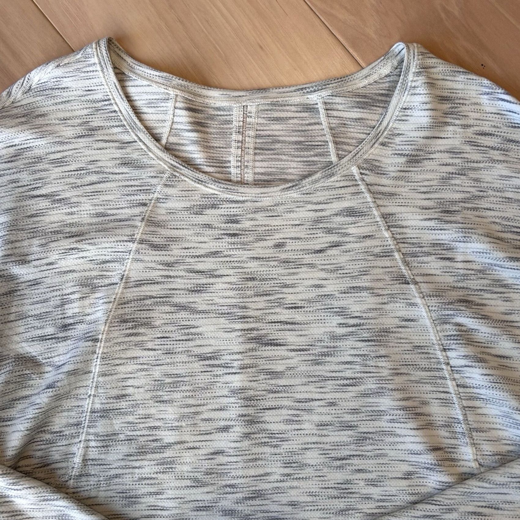 Lululemon Lululemon Set To Sweat Long Sleeve Top Women’s Medium Tiger Space Dye Hail White Size M / US 6-8 / IT 42-44 - 3 Thumbnail