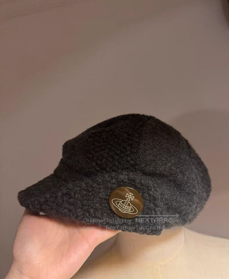 Vivienne Westwood Vivienne Westwood Autumn and winter grey newsboy hat Size ONE SIZE - 2 Thumbnail