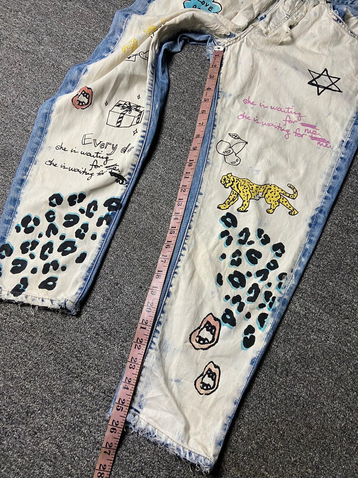 Japanese Brand Vintage RNA Pop Art Denim Jeans (165) Size US 33 - 6 Thumbnail