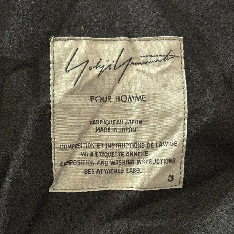 Yohji Yamamoto Yohji Yamamoto Yohji Yamamoto Black Wrinkled Wool Coat Size US L / EU 52-54 / 3 - 4 Thumbnail