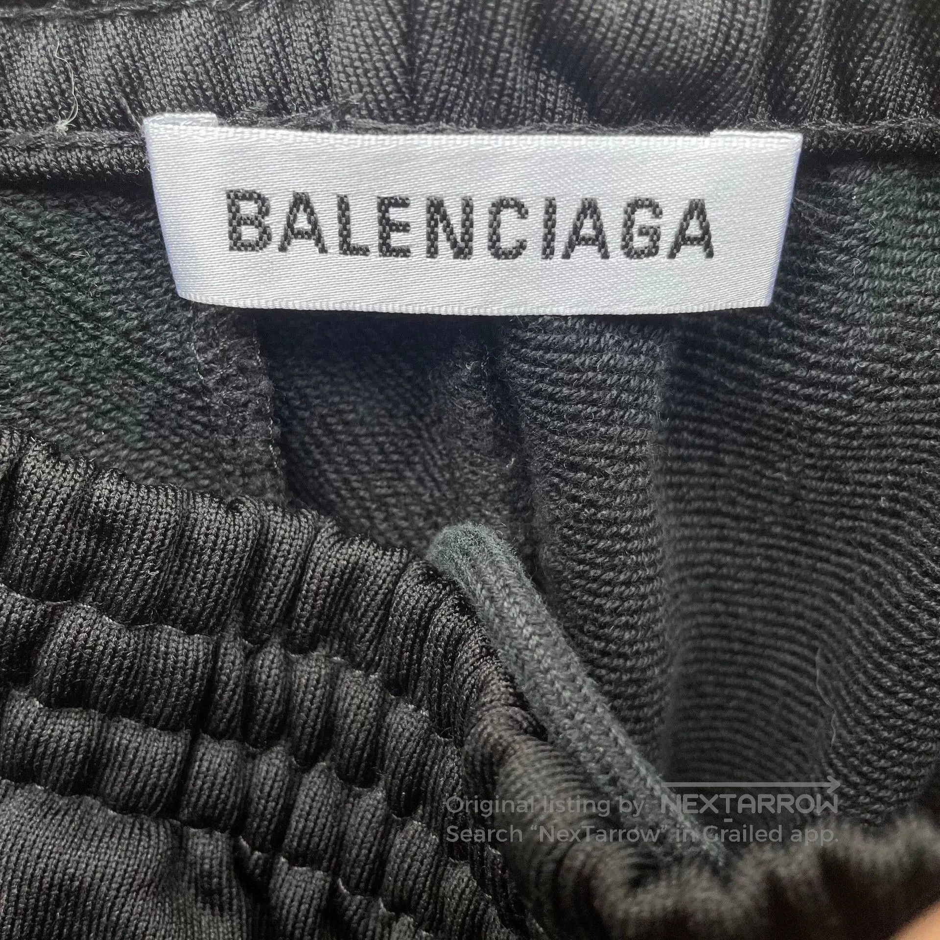 Balenciaga black balenciaga logo embroidered track pants. Size US 34 / EU 50 - 3 Thumbnail