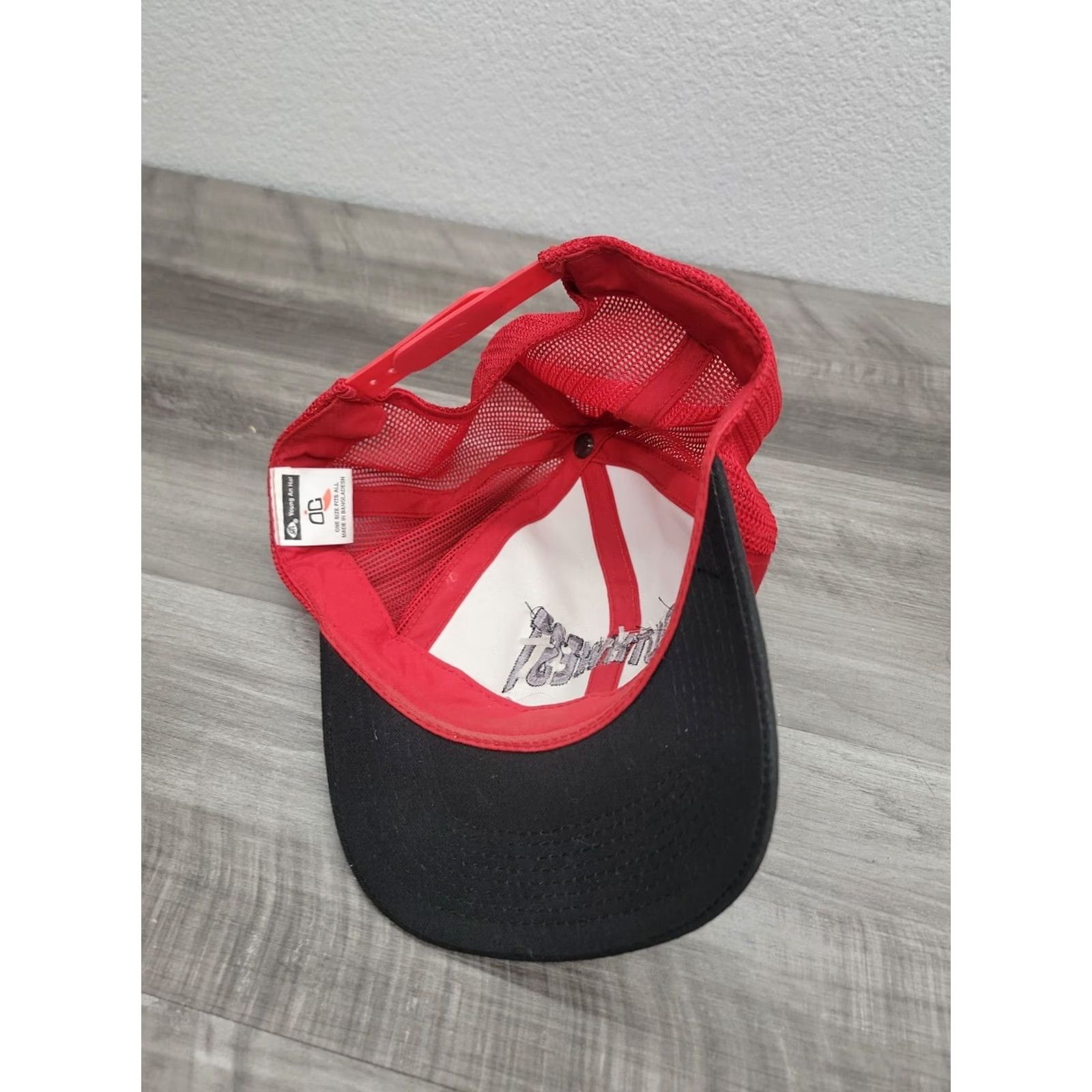 Vintage Red Trucker Snapback Hat Southwest Meter & Supply Co Work Cap Hat Unisex Adults Adjustable Red Cotton Logo 90s Vintage? Size ONE SIZE - 5 Thumbnail