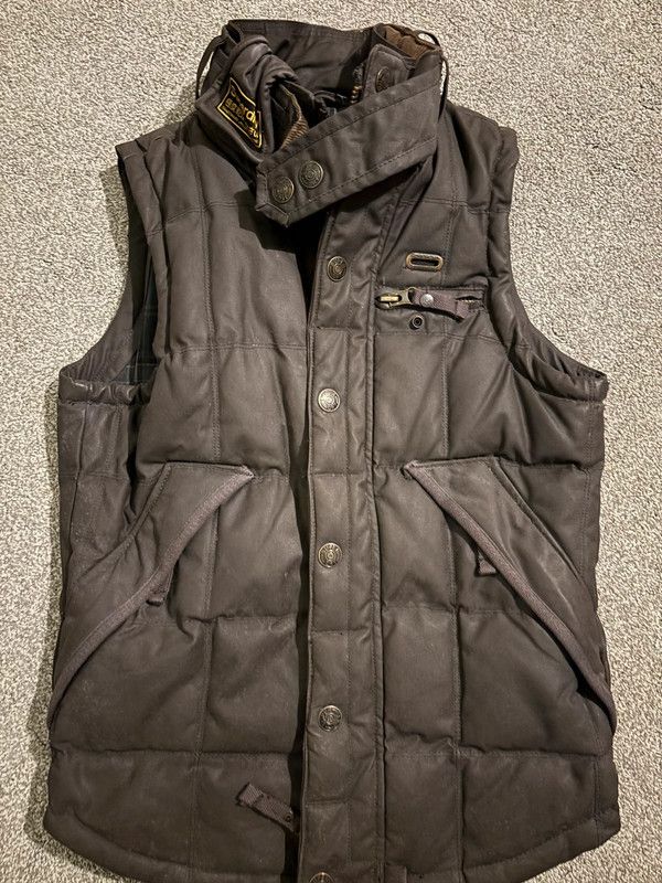 Japanese Brand × Superdry × Vintage Brown Superdry Motorcycle Vintage Vest Size US S / EU 44-46 / 1 - 1 Thumbnail