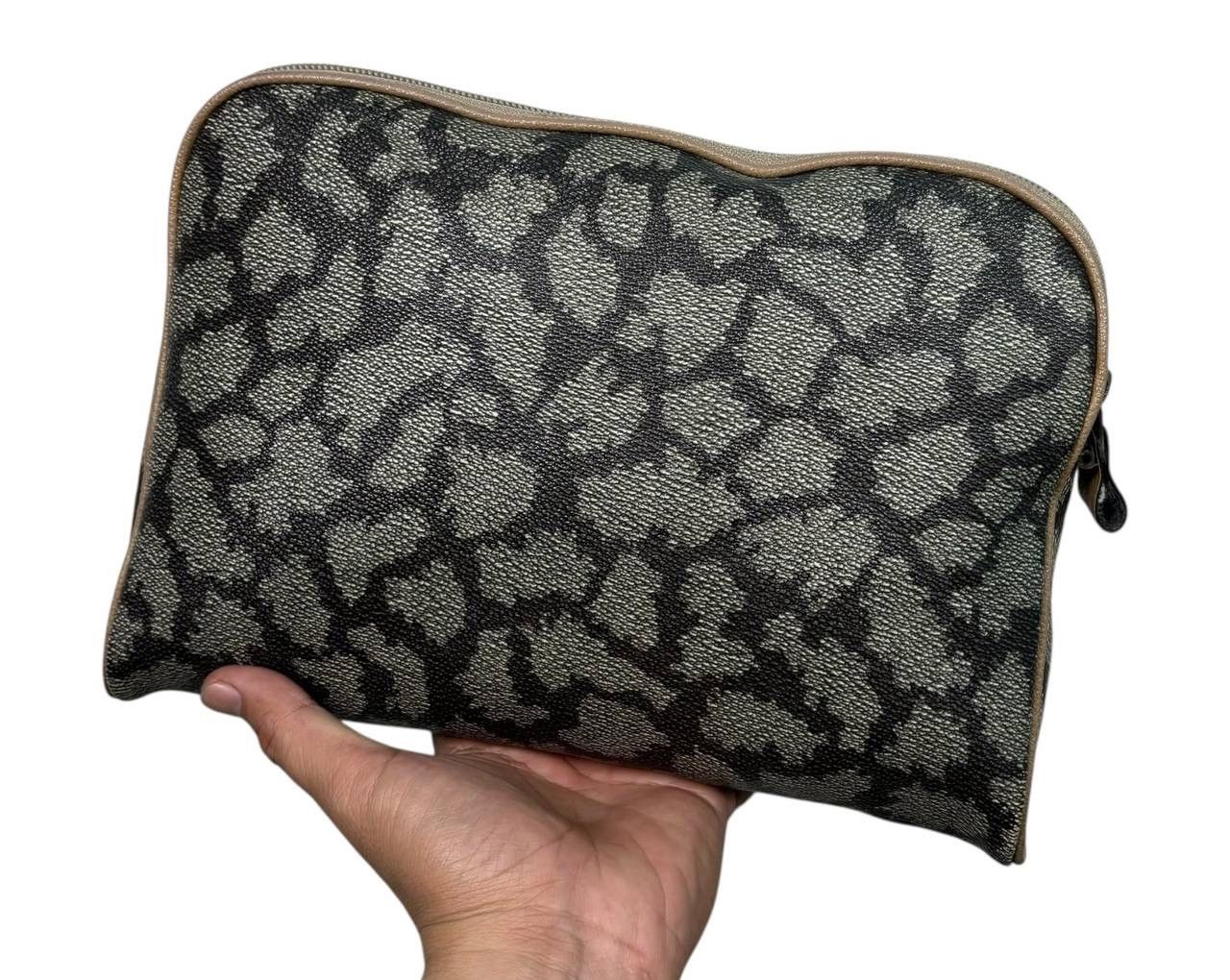 Yves Saint Laurent Vintage YSL Giraffe Print Clutch Bag Pouch 80s 90s Authentic Size ONE SIZE - 2 Thumbnail