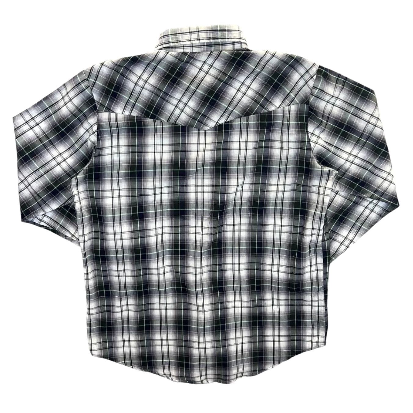 Vintage Vintage Plains Western Wear Multi Check Cowboy Popper Button Long Sleeve Shirt Large Tall XL Mens Shirt Size US L / EU 52-54 / 3 - 3 Thumbnail
