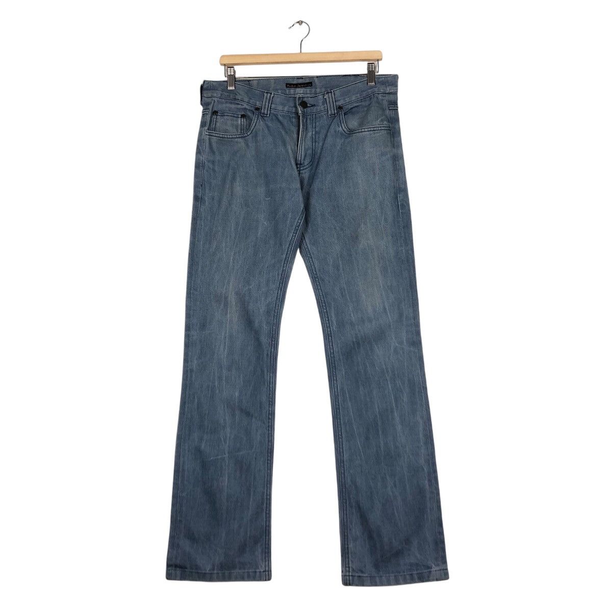 Nudie Jeans Nudie light Blue Jean Rare Famous Brand Size US 34 / EU 50 - 2 Thumbnail