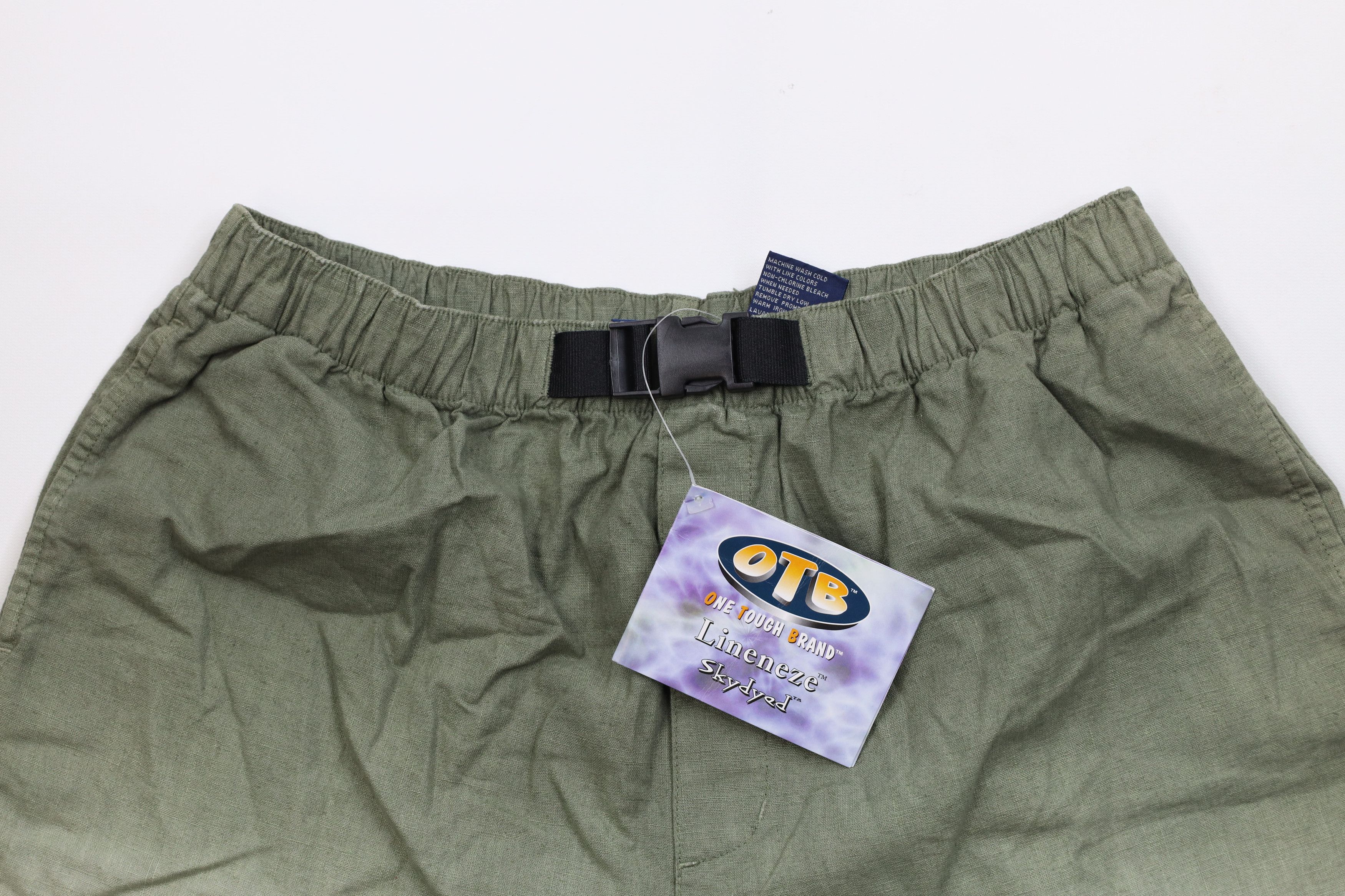 Vintage Deadstock Vintage 90s Y2K Streetwear Belted Acid Wash Shorts Size US 32 / EU 48 - 2 Thumbnail