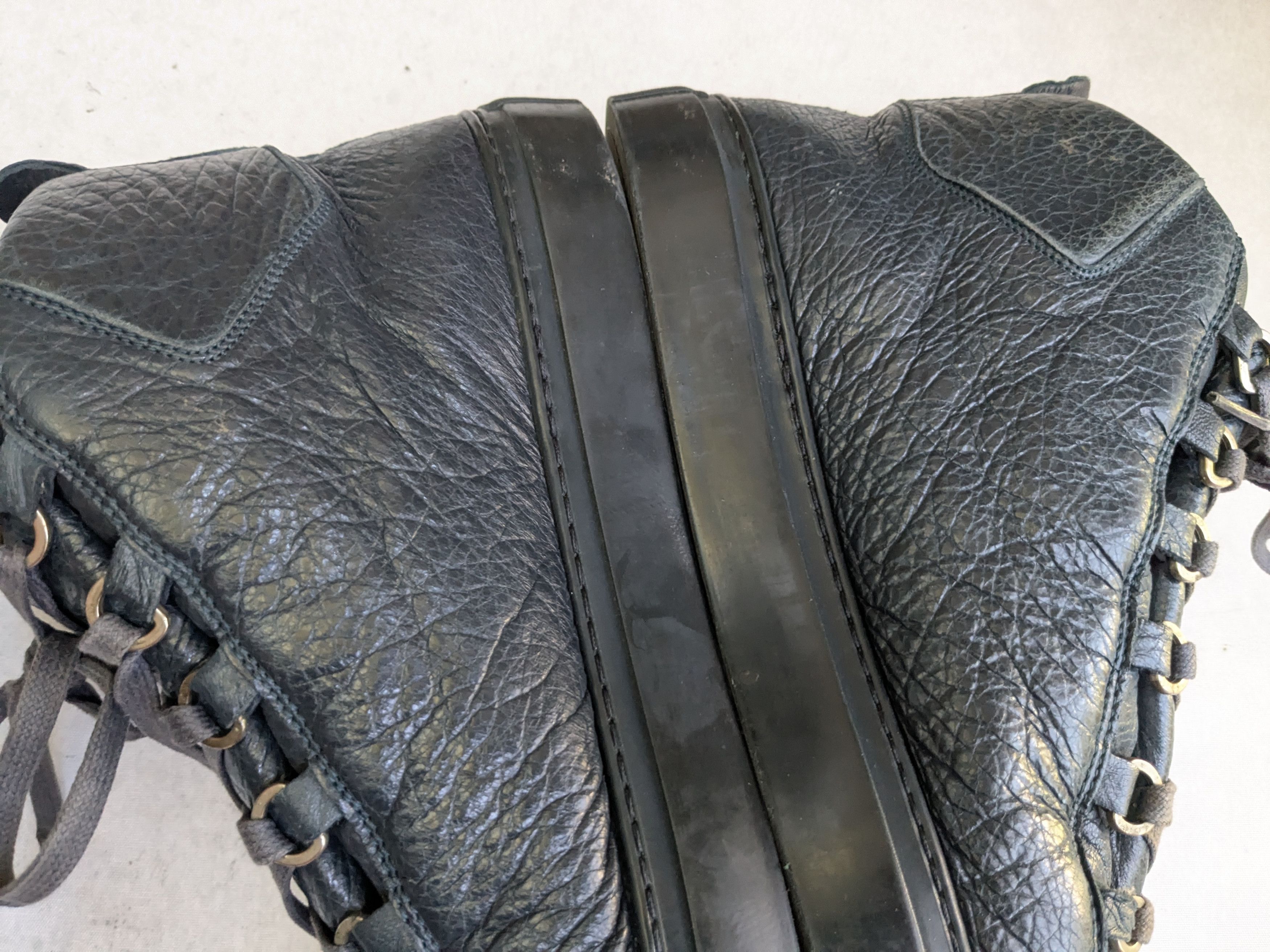 Balenciaga Balenciaga Arena Sneakers Navy Blue 11 High Tops Leather Size US 11 / EU 44 - 10 Thumbnail
